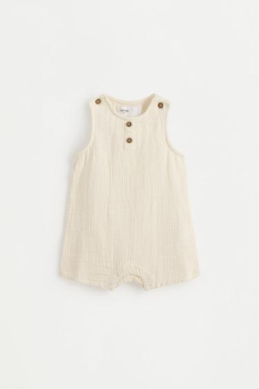 Double gauze playsuit — OFF WHITE 1