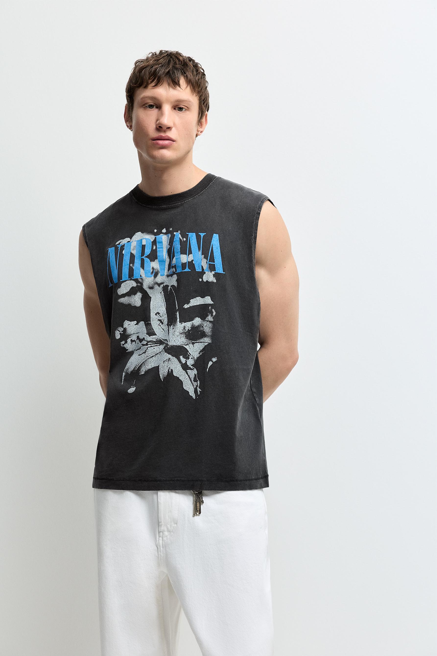 Nirvana sleeveless T-shirt — ANTHRACITE GREY