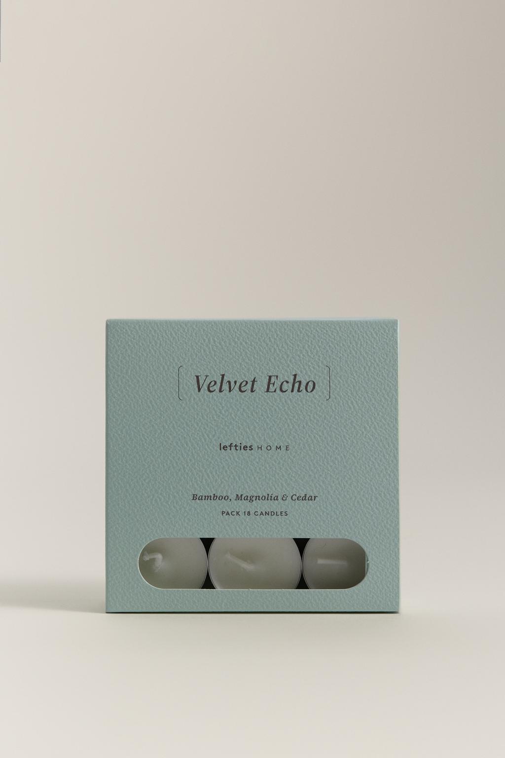Paquet 18 espelmes petites aromàtiques Velvet Echo