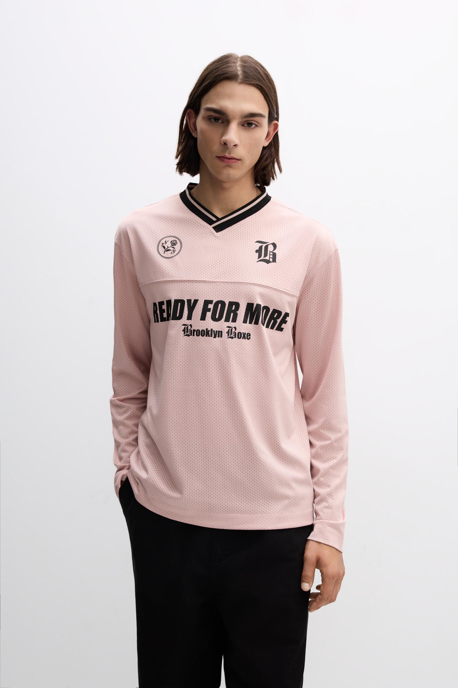 Camiseta deportiva rejilla manga larga