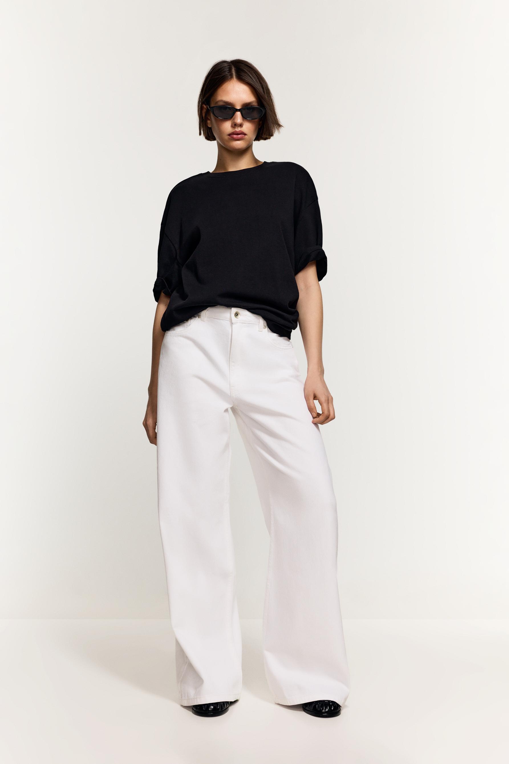 Wide-leg jeans — WHITE