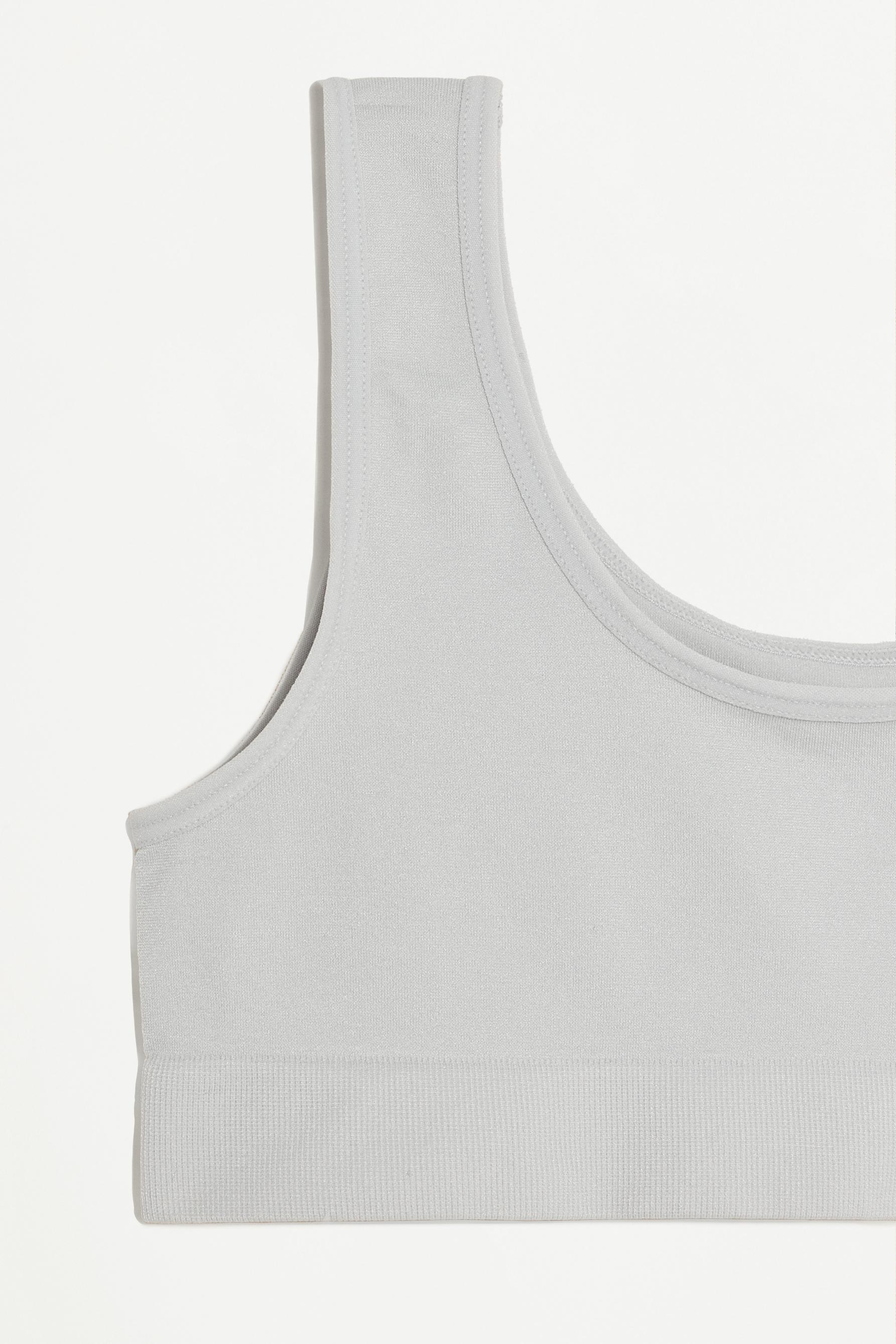 2-pack of seamless tops — WHITE/GREY