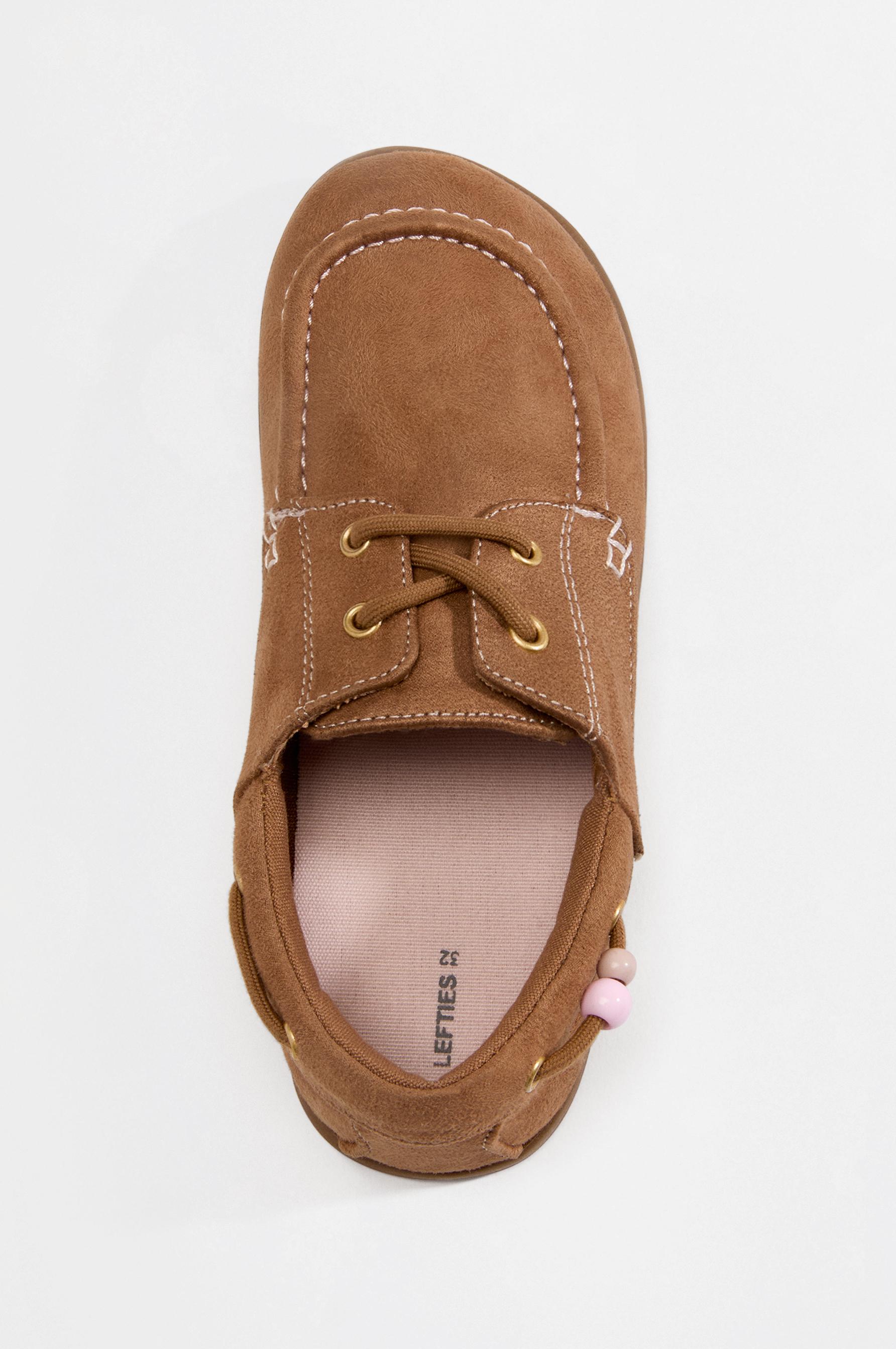Beaded barefoot loafers — LEATHER