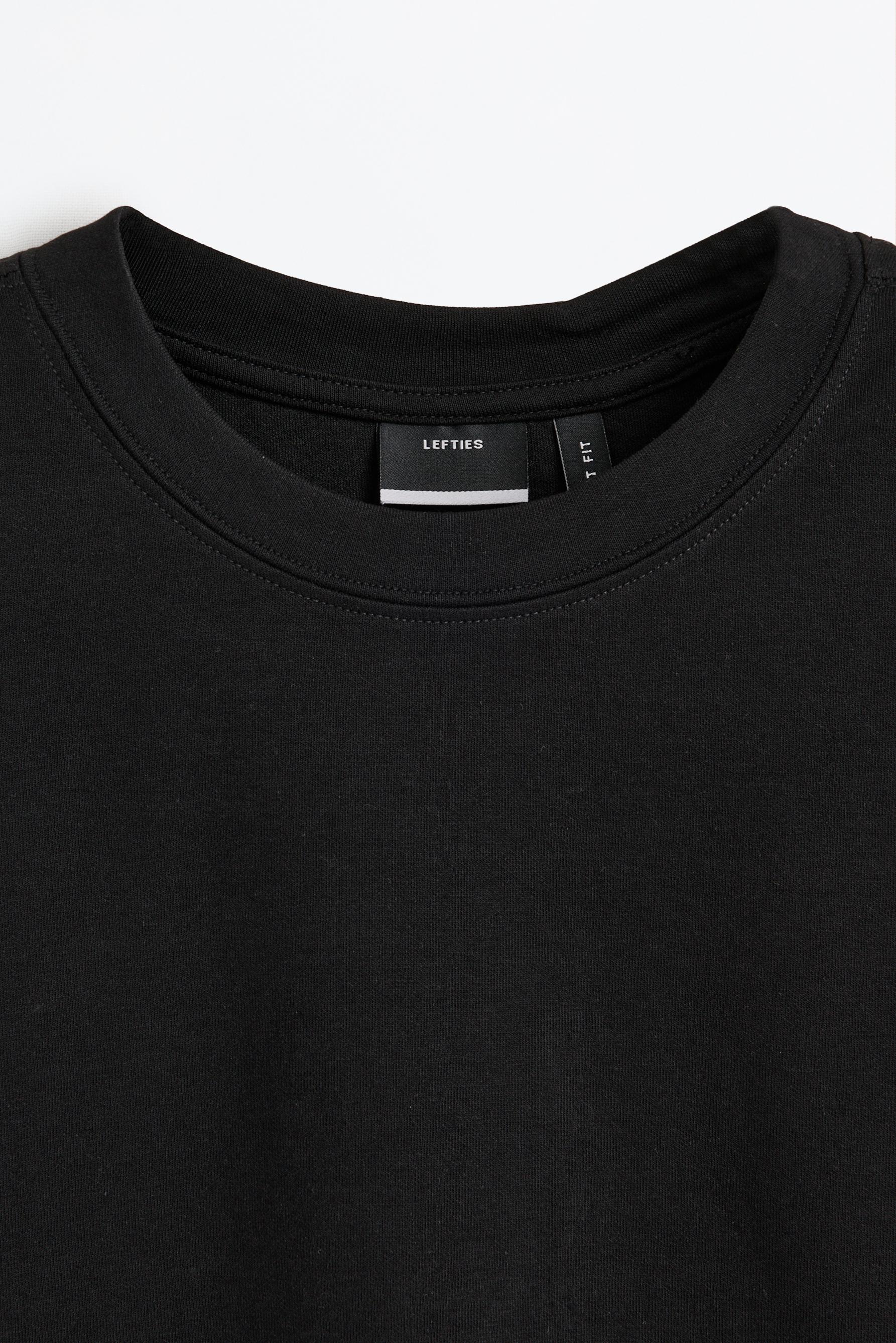 Soft Interlock T-shirt — BLACK
