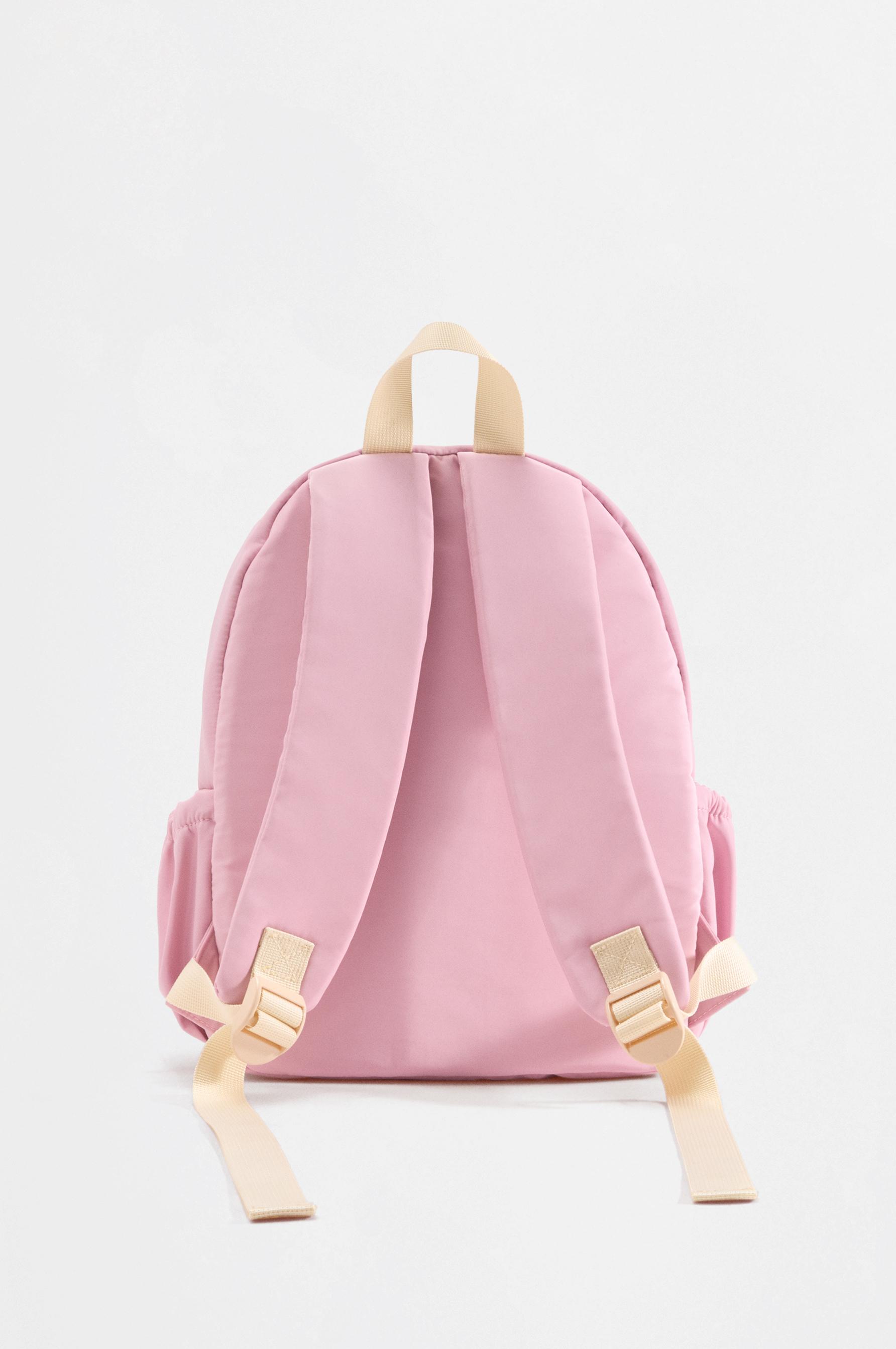 Quilted backpack — PALE PINK