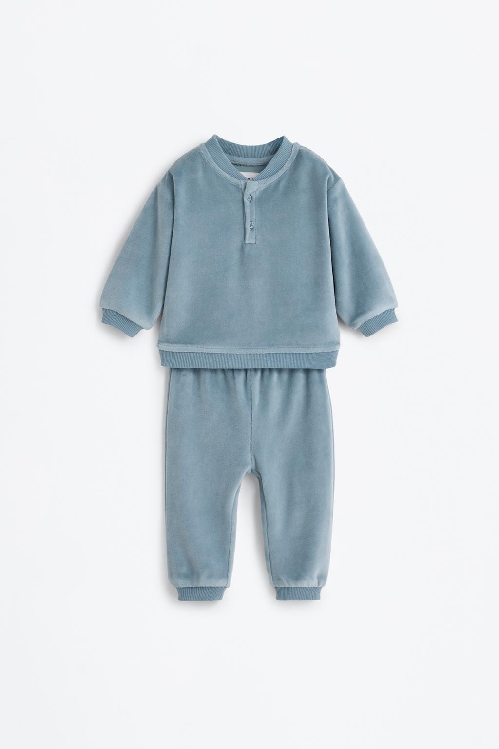 Conjunto sudadera y pantalón aterciopelado