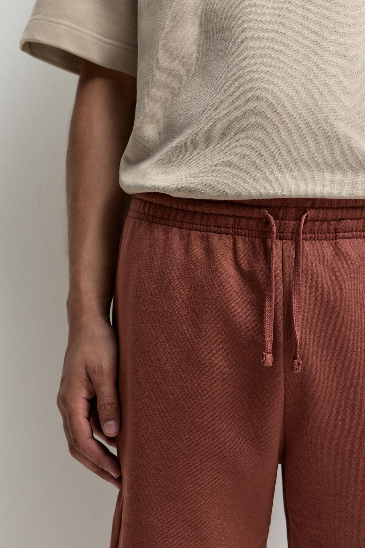 Basic tracksuit Bermuda shorts — RUSSET