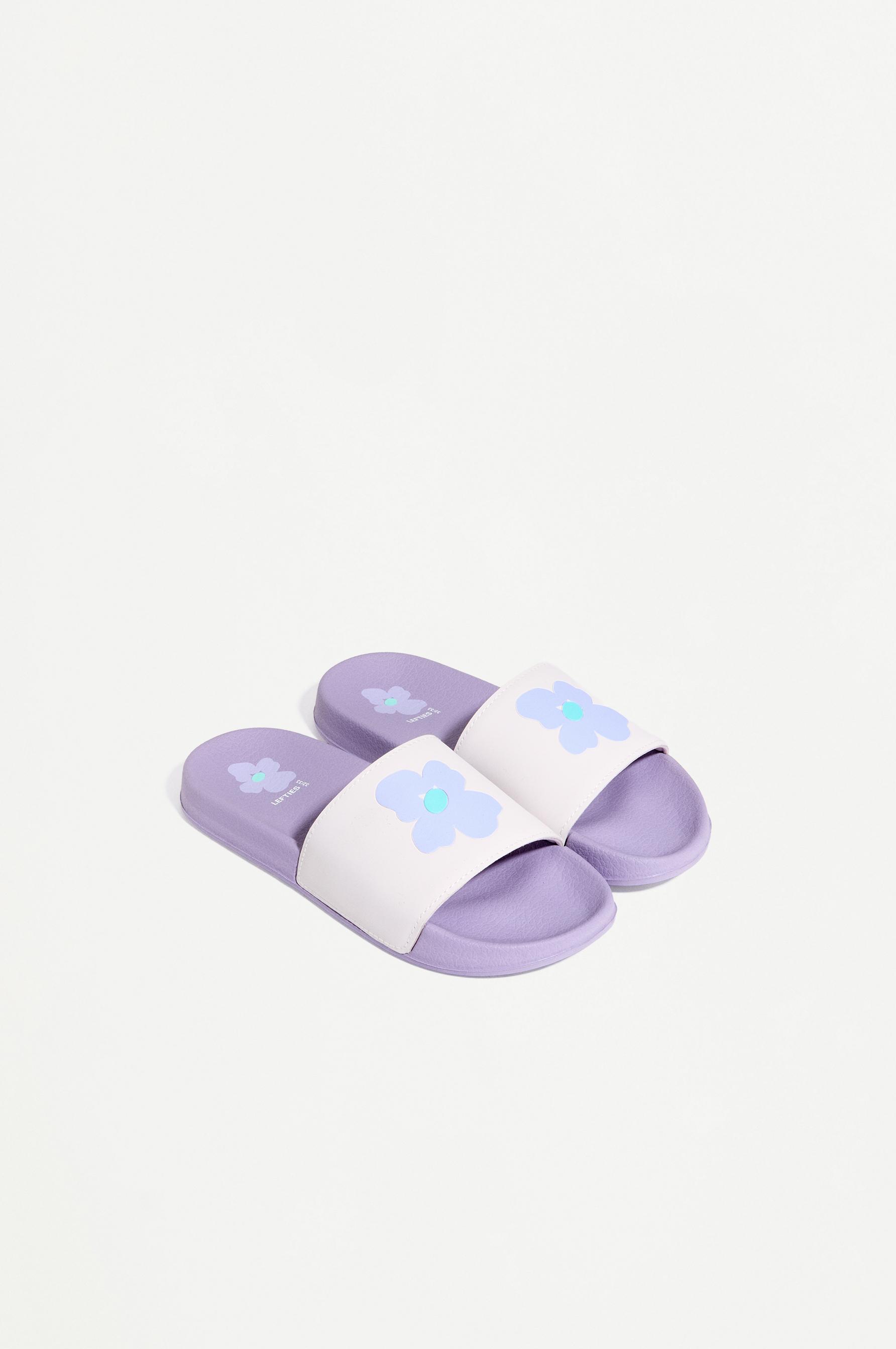 Floral slides — MAUVE