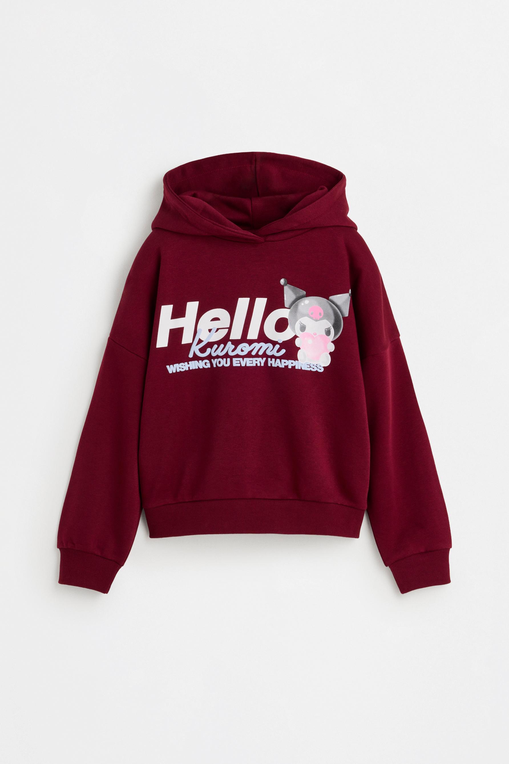 Kuromi ©SANRIO hoodie — BURGUNDY