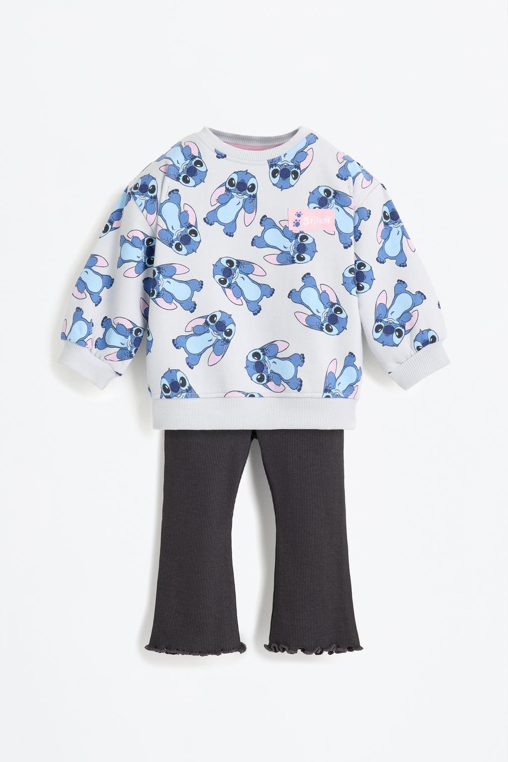 Conxunto Stitch ©Disney suadoiro e leggings flare