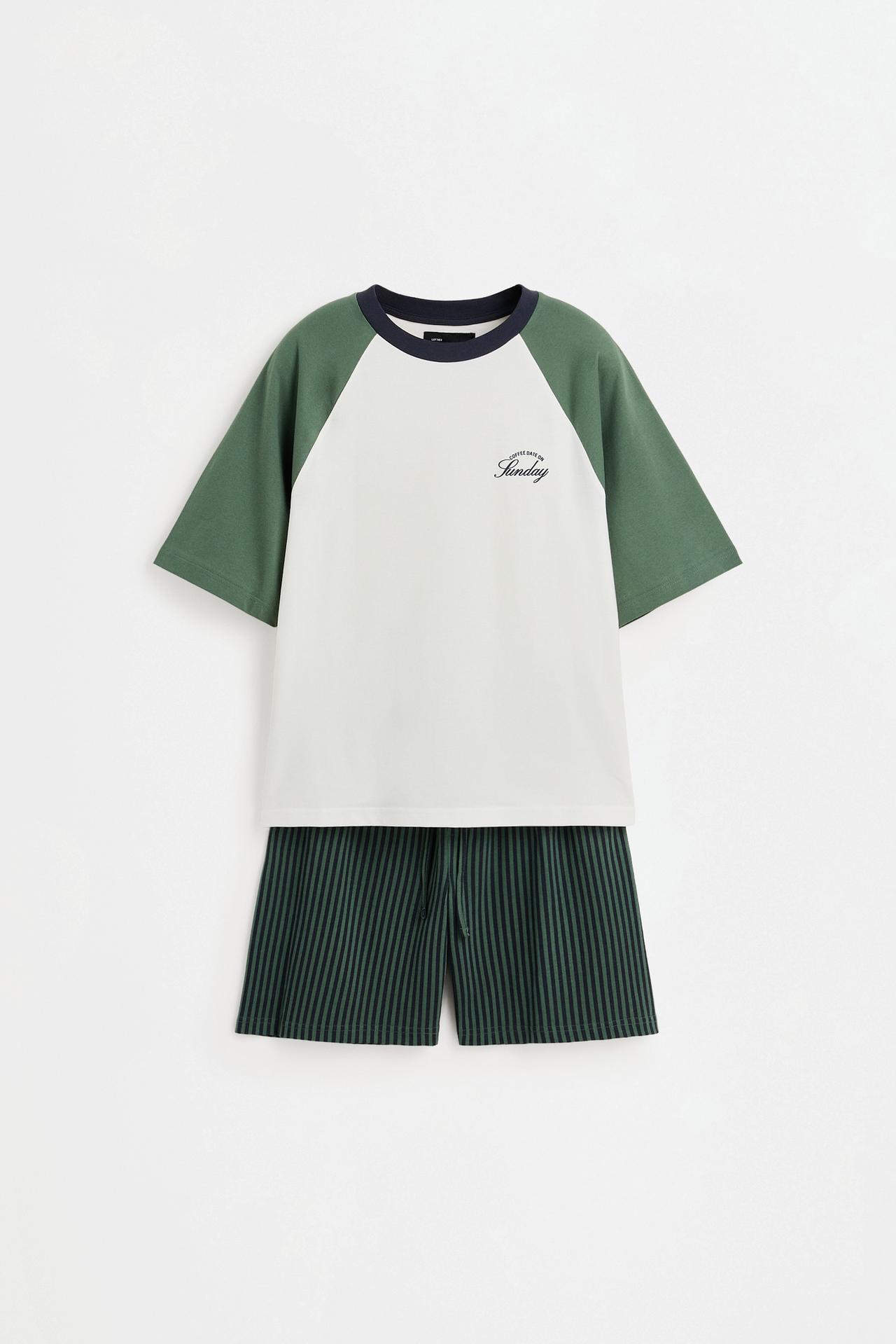 Short printed pyjamas — OFF WHITE