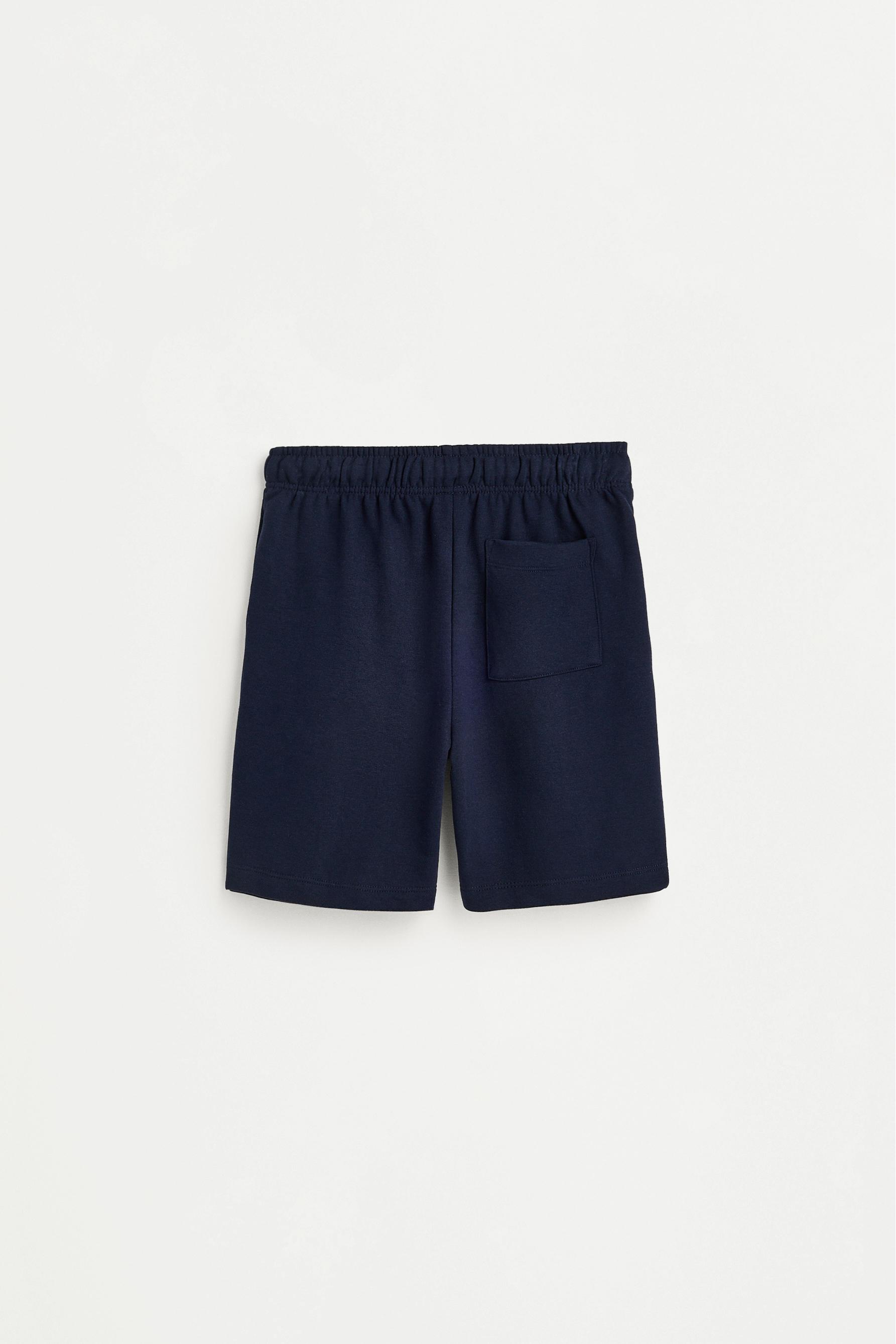 Jogger plush Bermuda shorts — NAVY