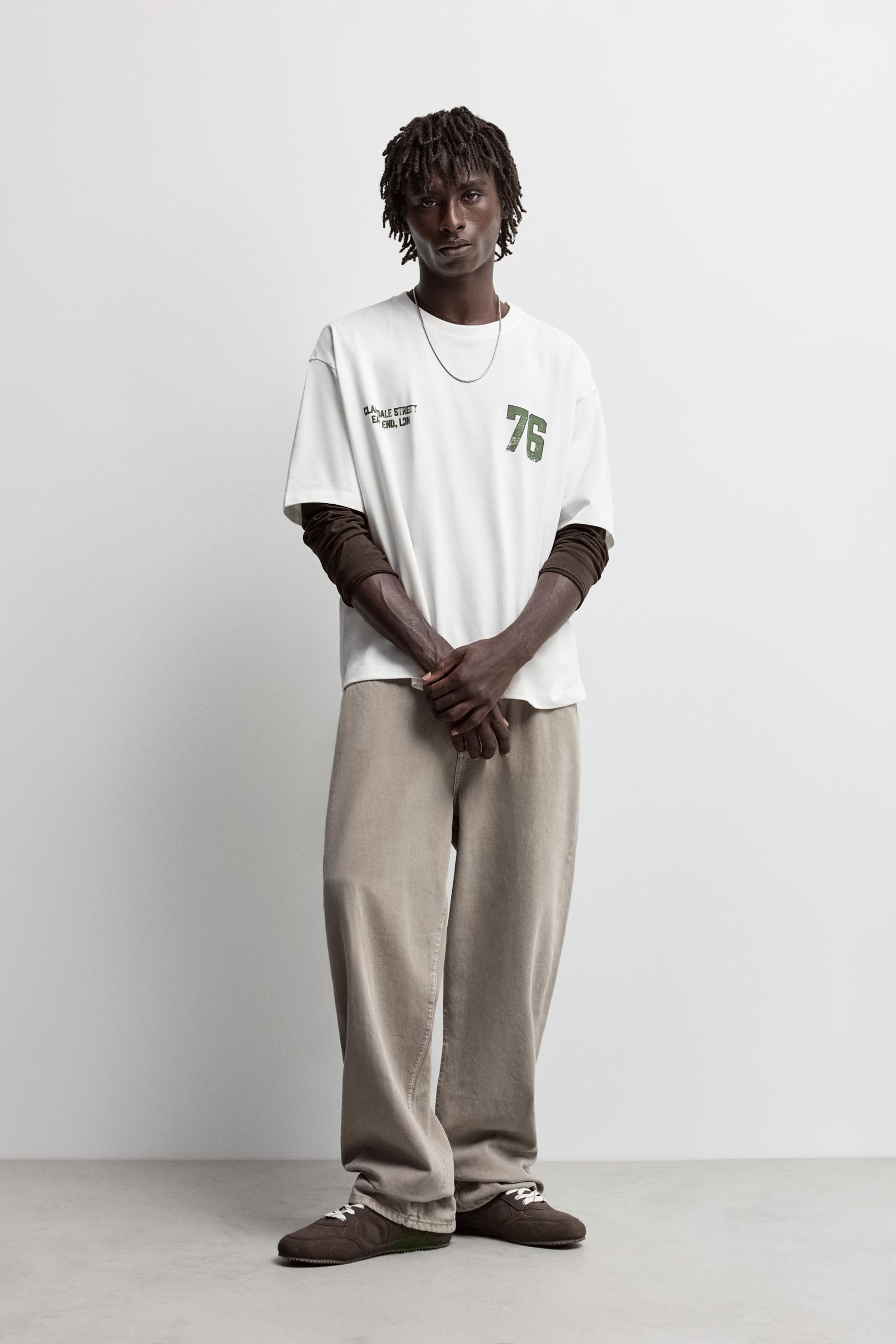 Oversize printed T-shirt — OFF WHITE