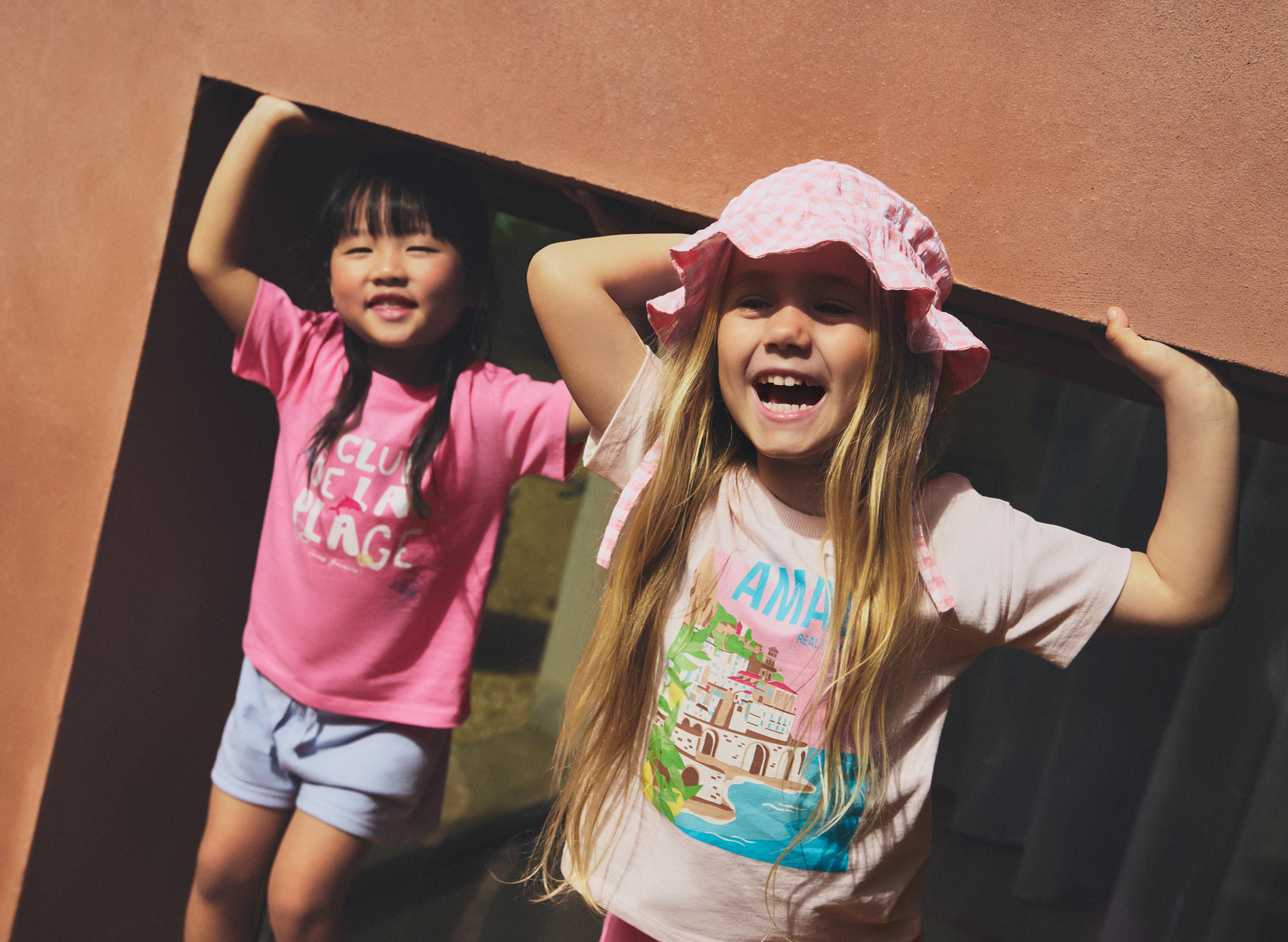 Pack of 2 assorted T-shirts — FUCHSIA