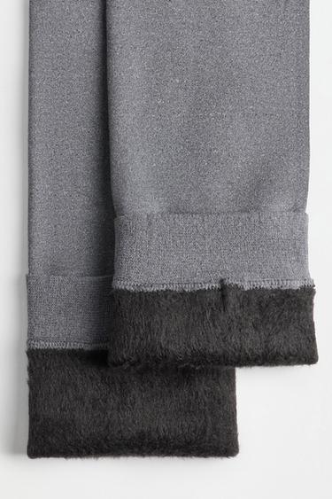 200 denier thermal leggings — GREY MARL 8
