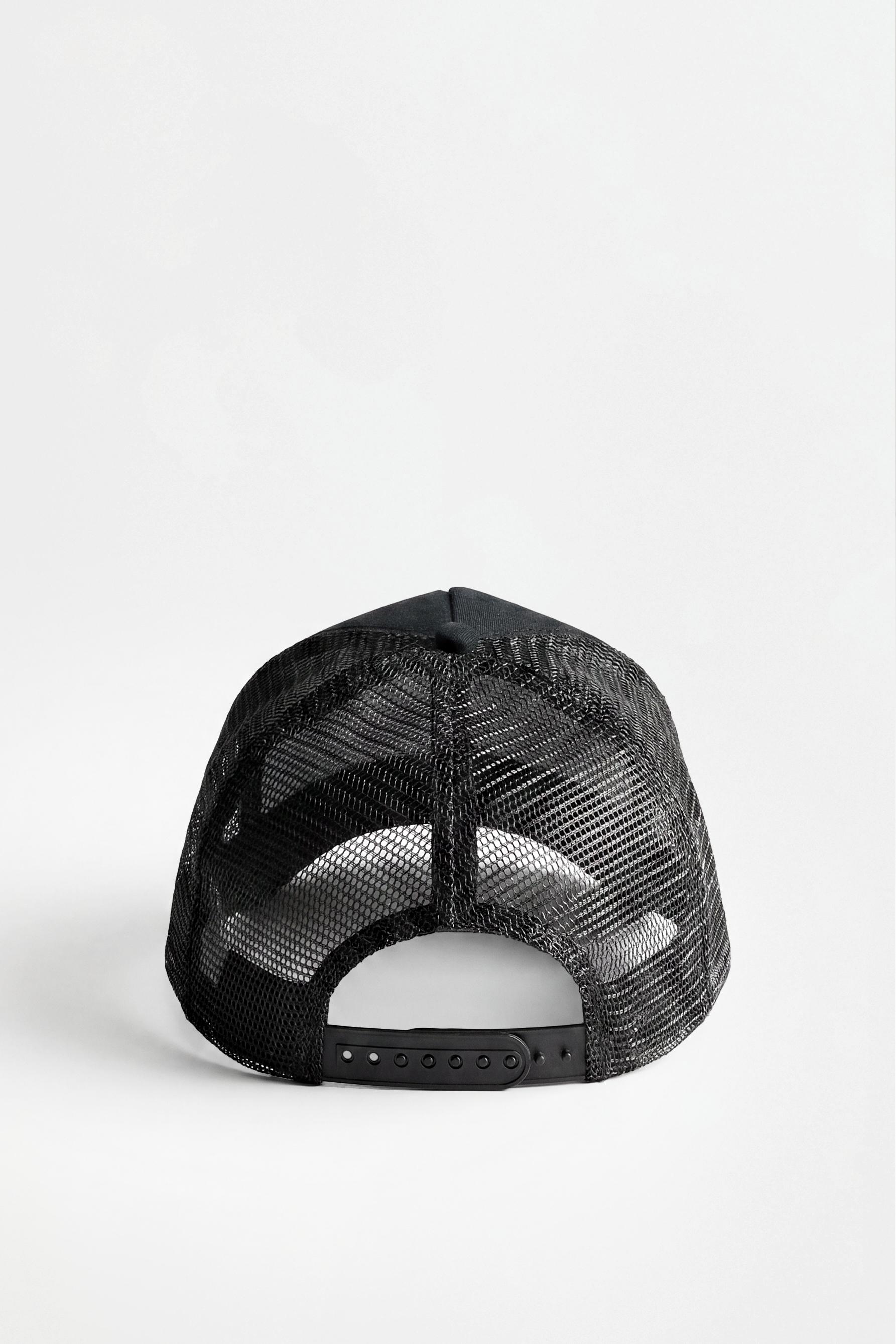 Patch cap — BLACK/ECRU