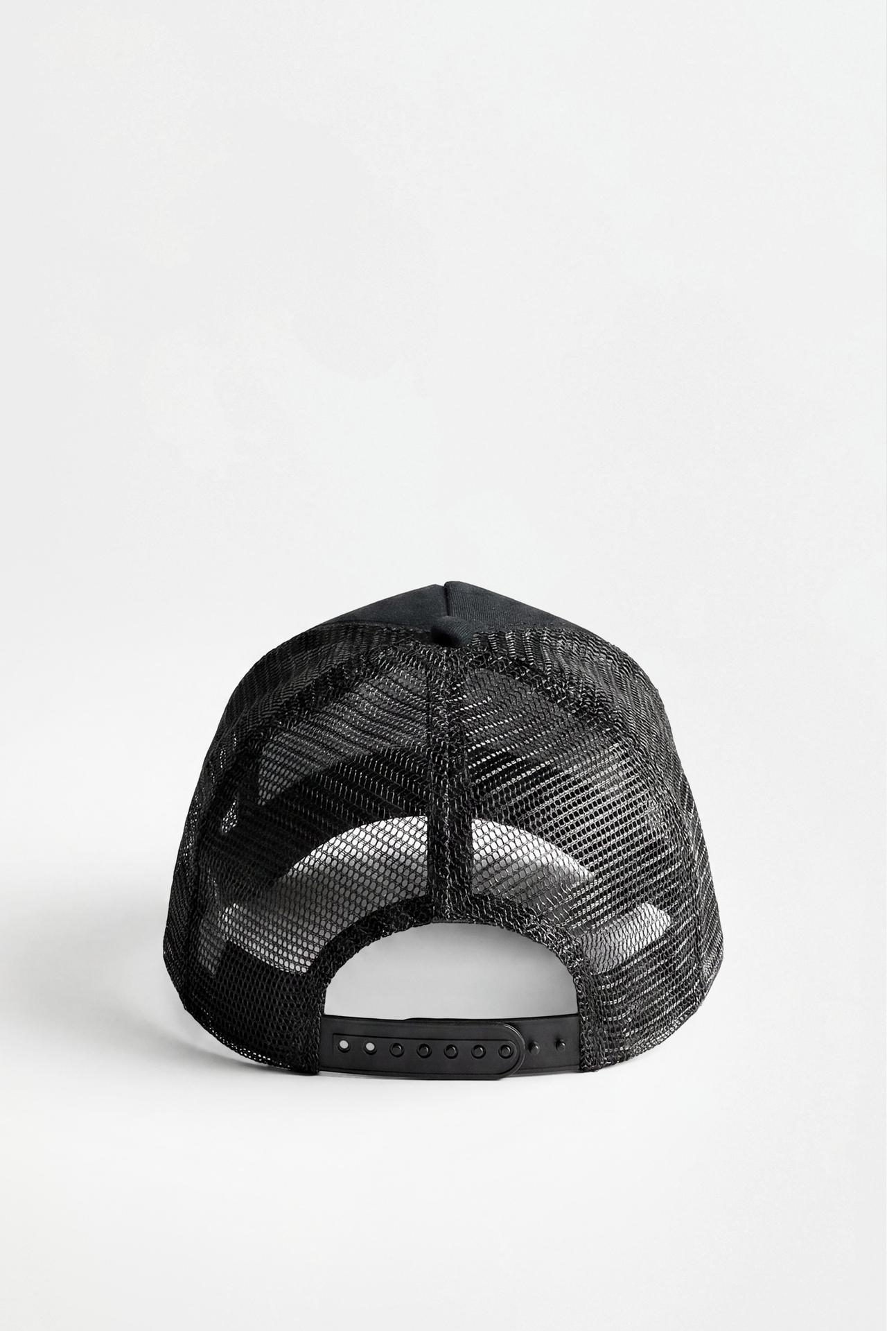 Patch cap — BLACK/ECRU