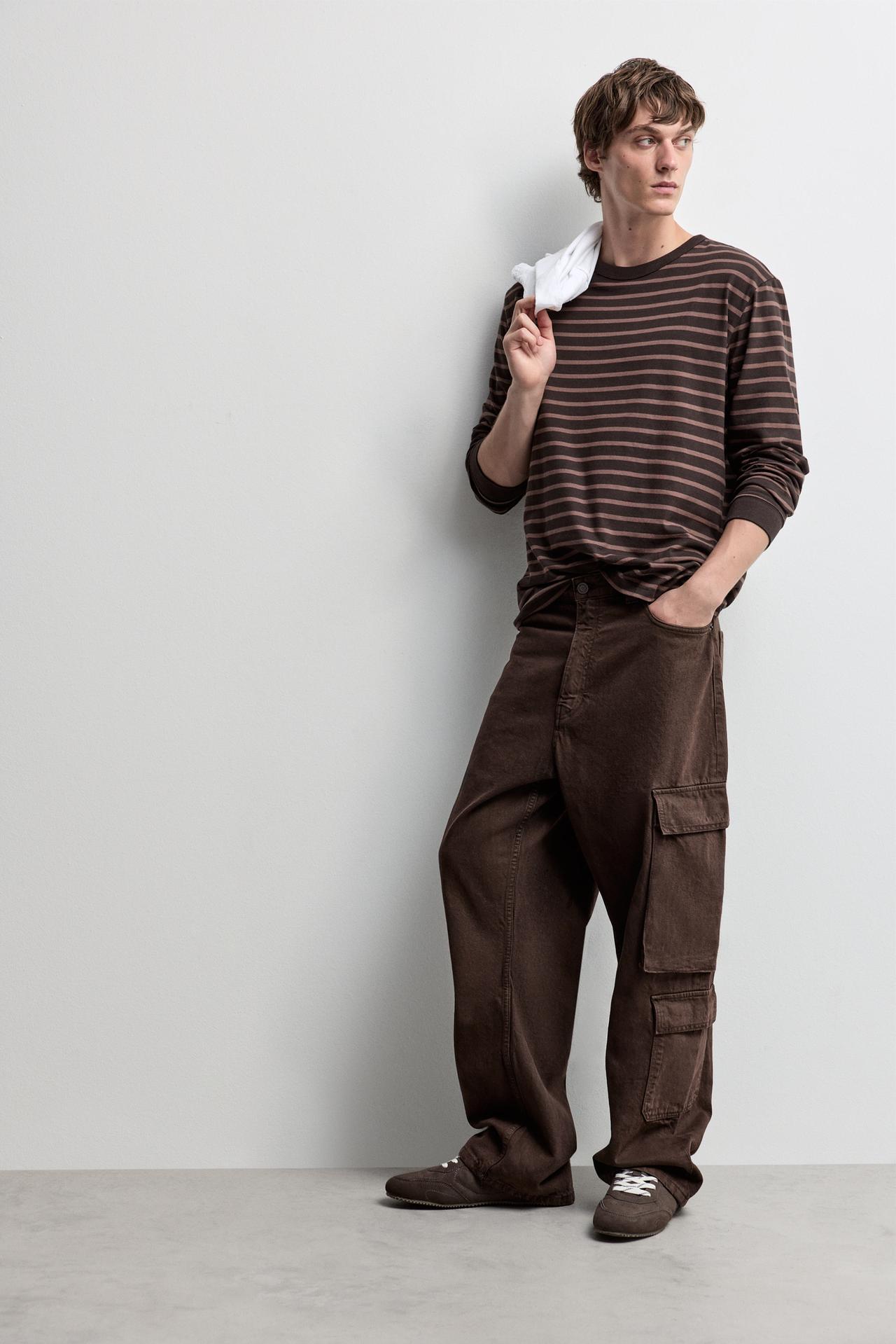 Multipocket baggy jeans — CHOCOLATE