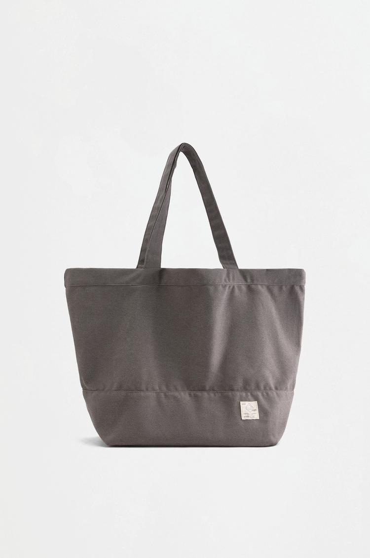 Canvas shopper bag — GREY