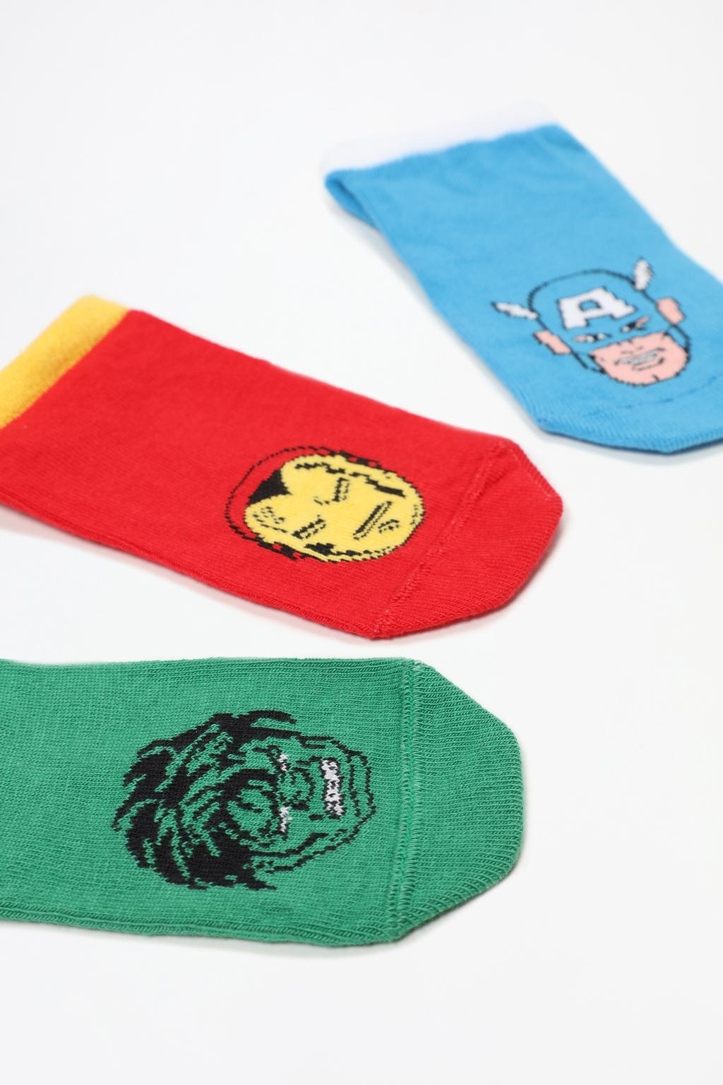 3-pack of ©Marvel no-show socks