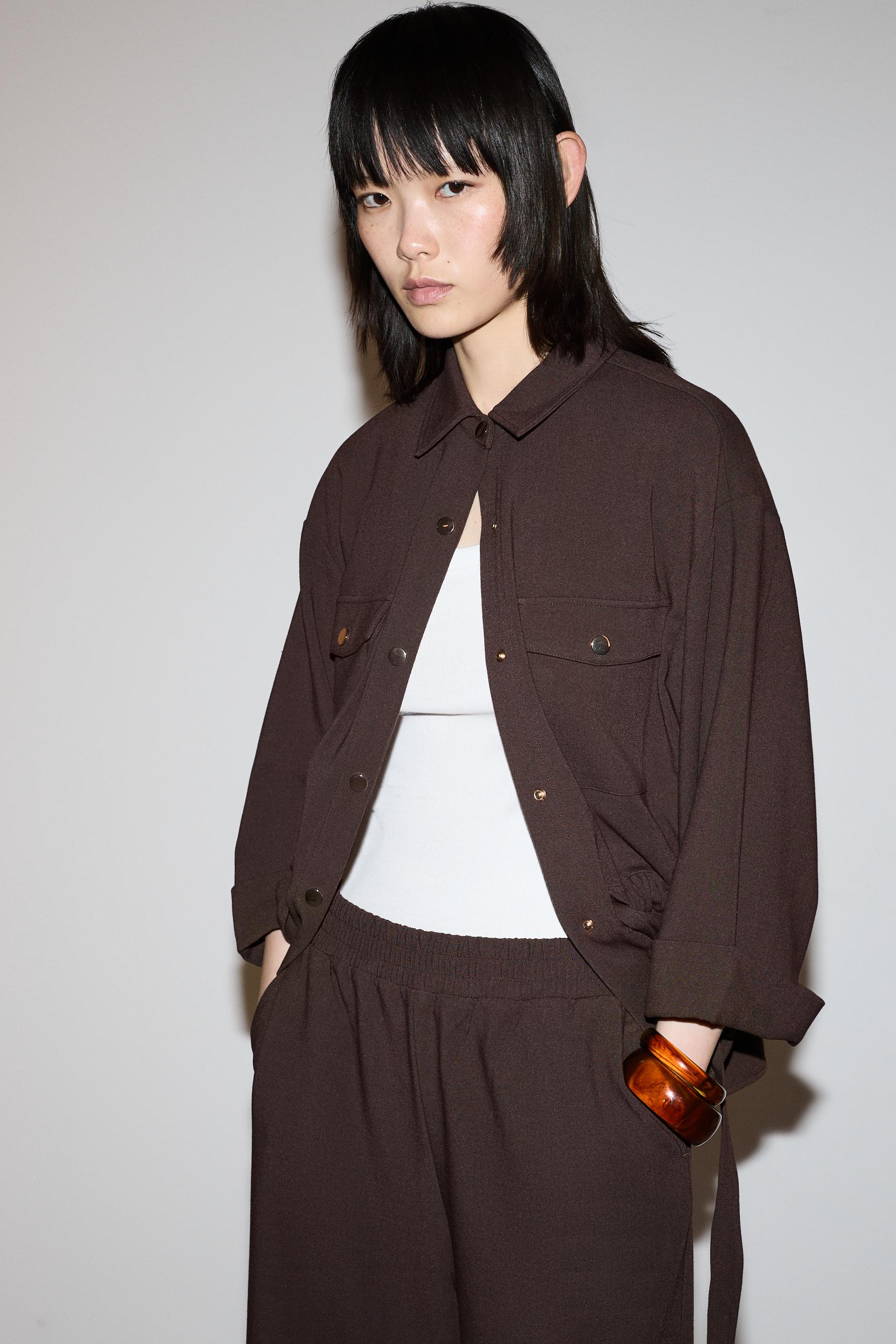 Safari overshirt — DARK BROWN