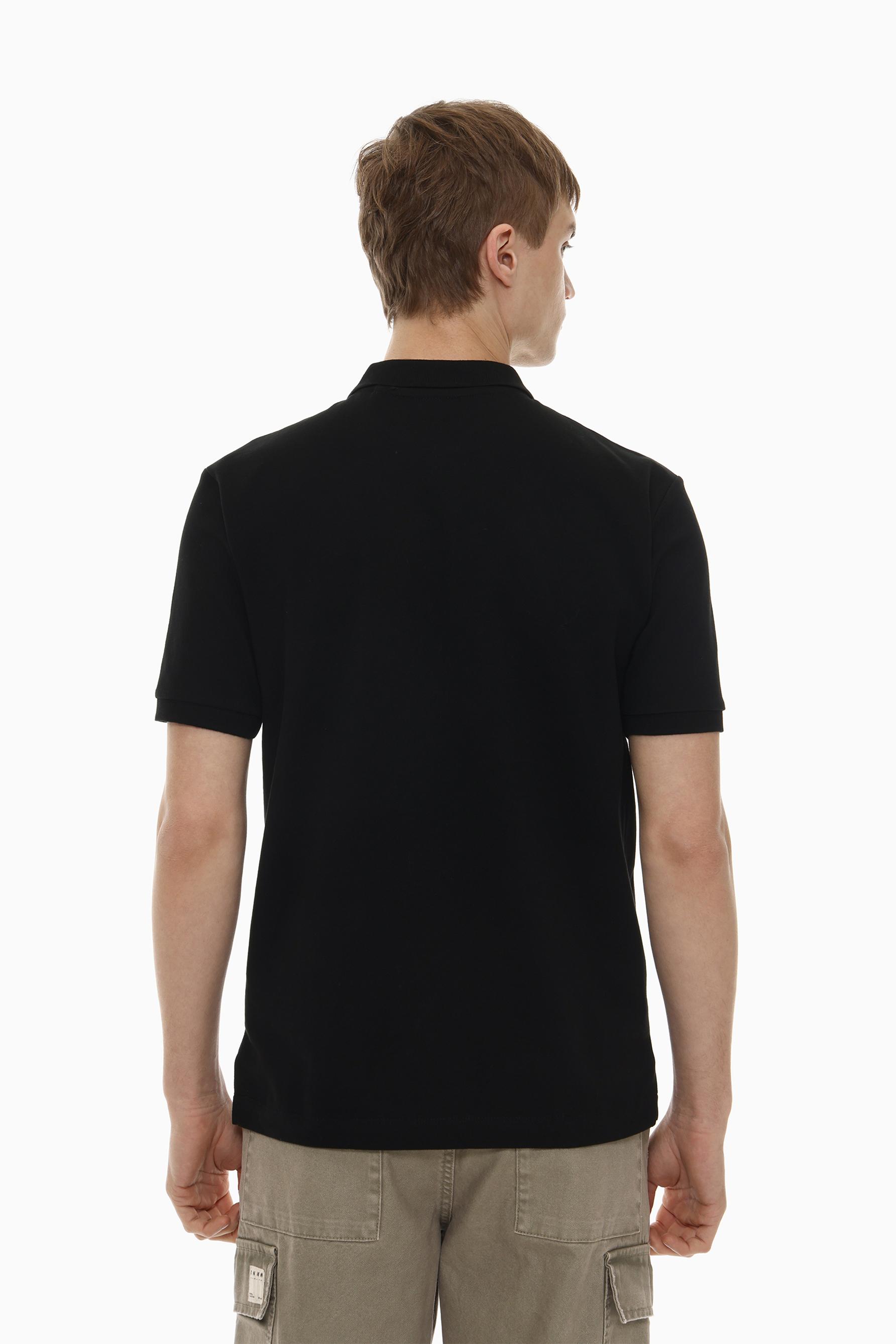 Basic polo shirt — BLACK