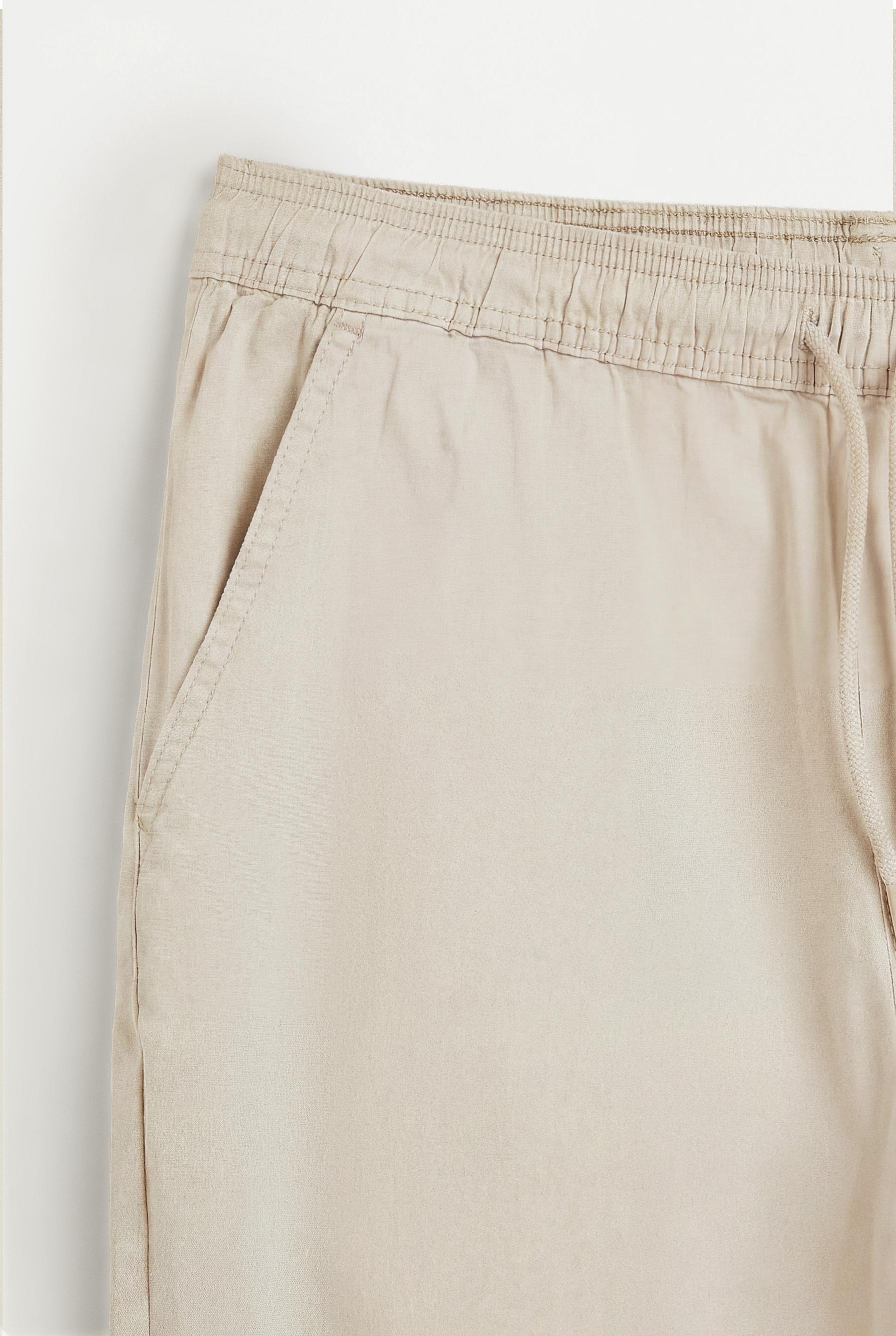 Elastic hem joggers — GREY