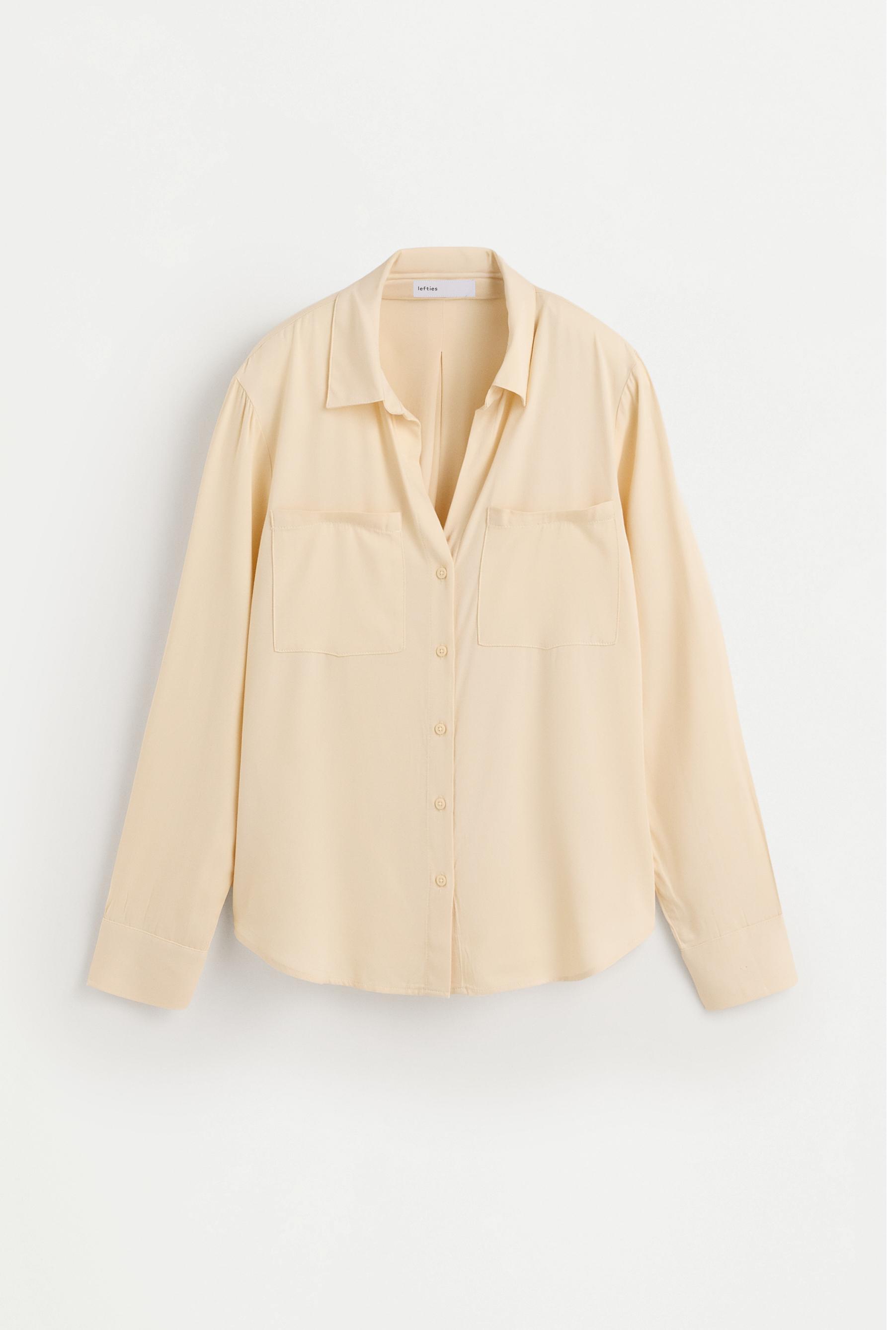 Basic henley shirt — VANILLA