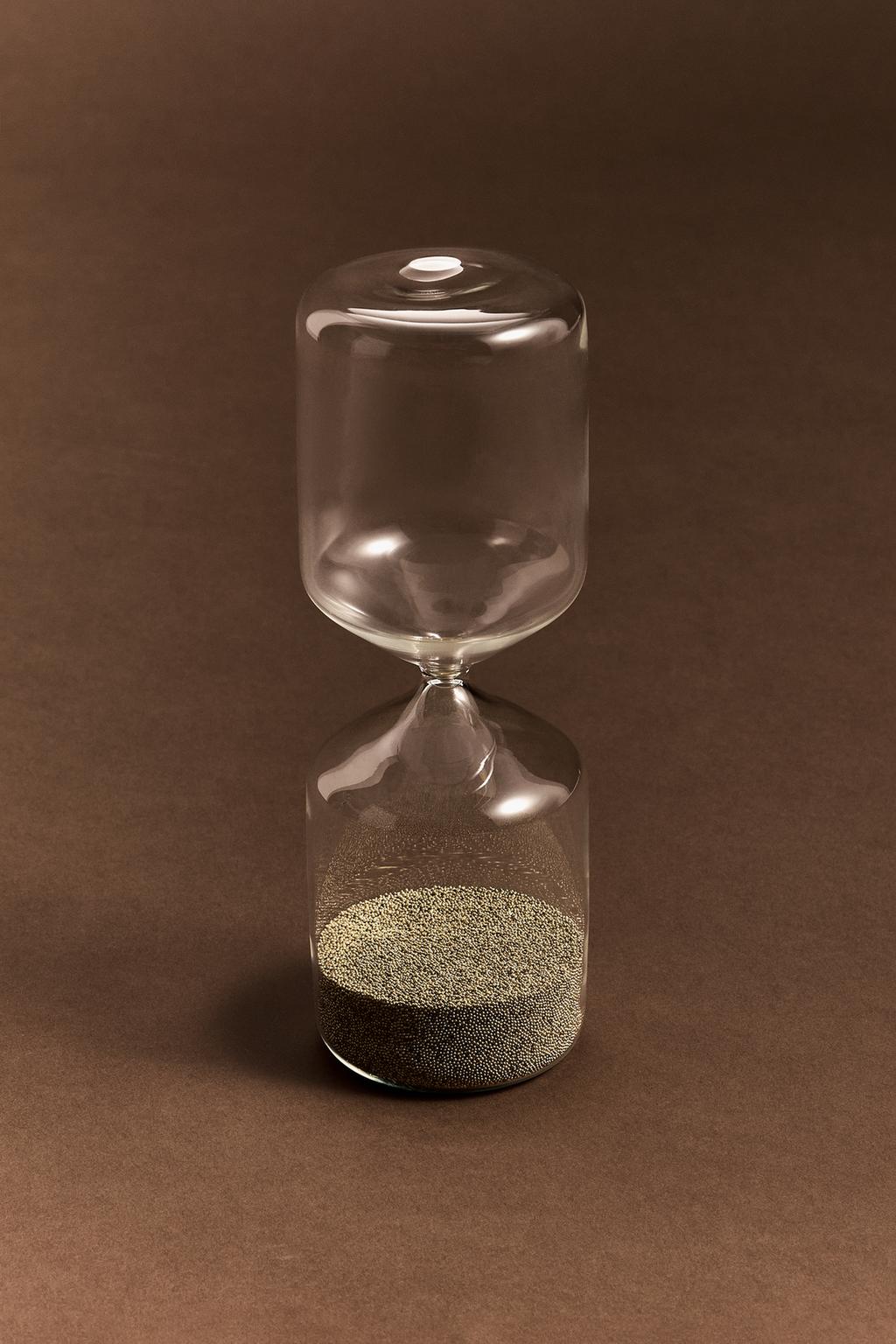 Reloj arena metalizada 18 cm