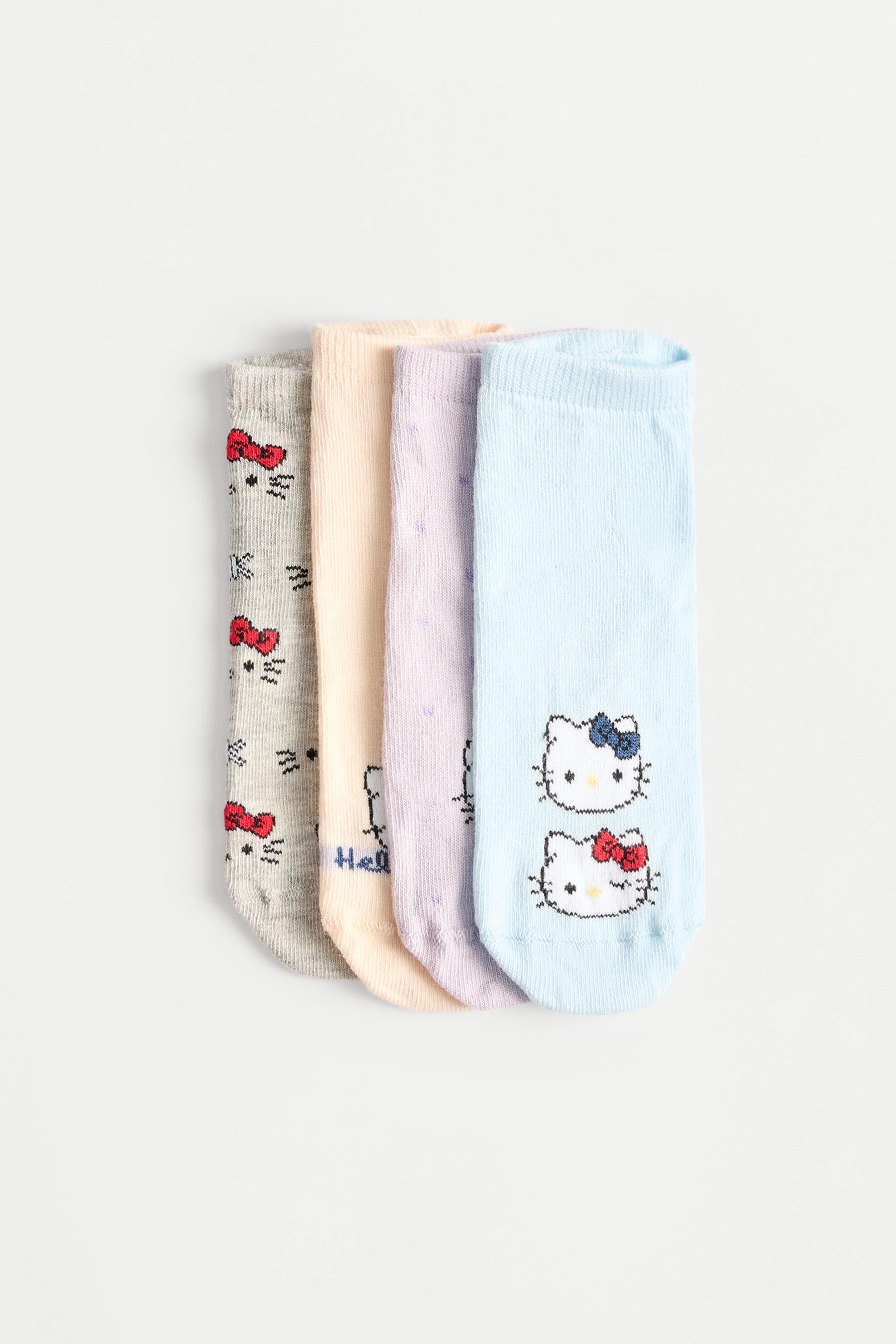 Hello Kitty ©SANRIO ankle socks (4-pack) — LILAC