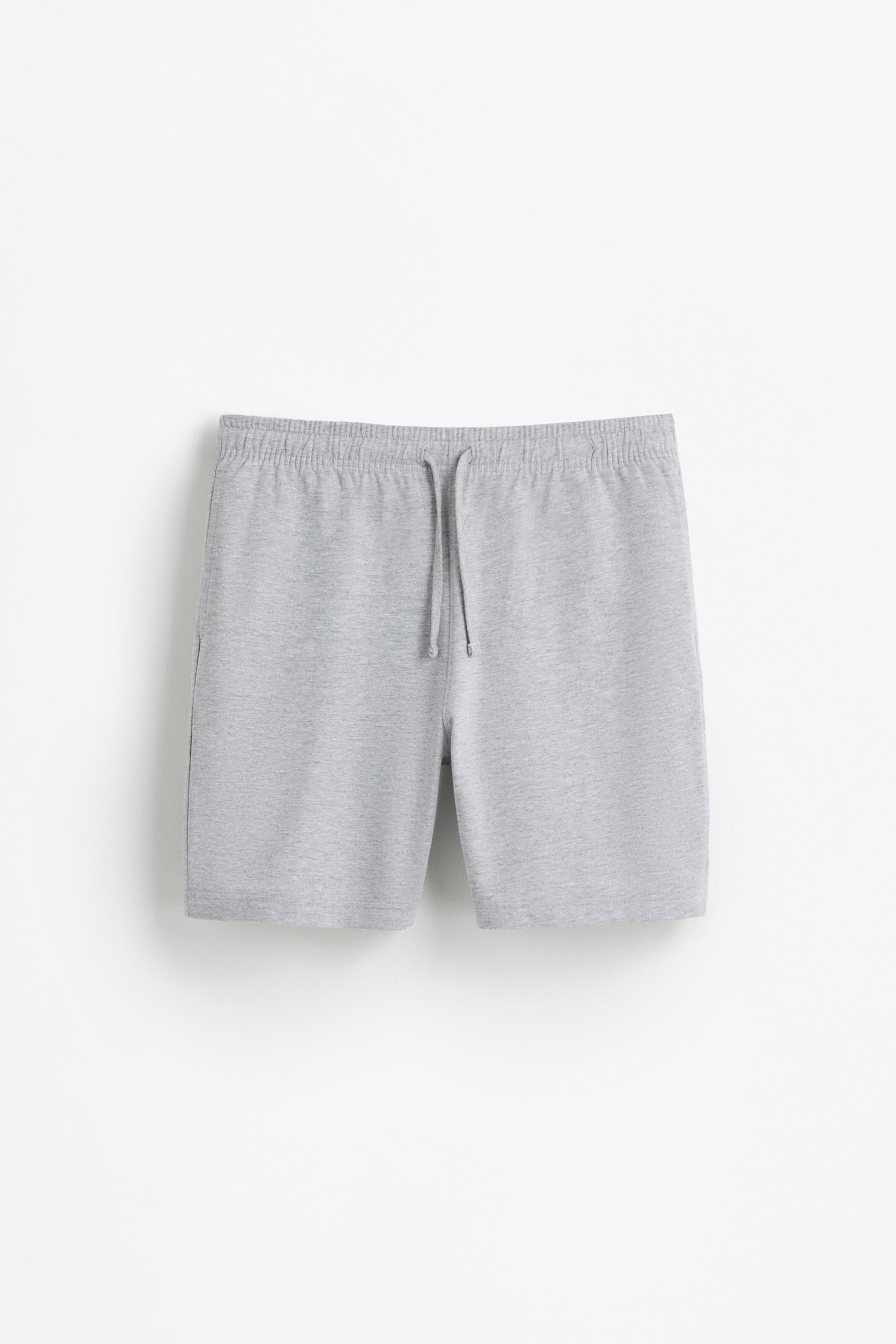 Basic tracksuit Bermuda shorts — GREY MARL