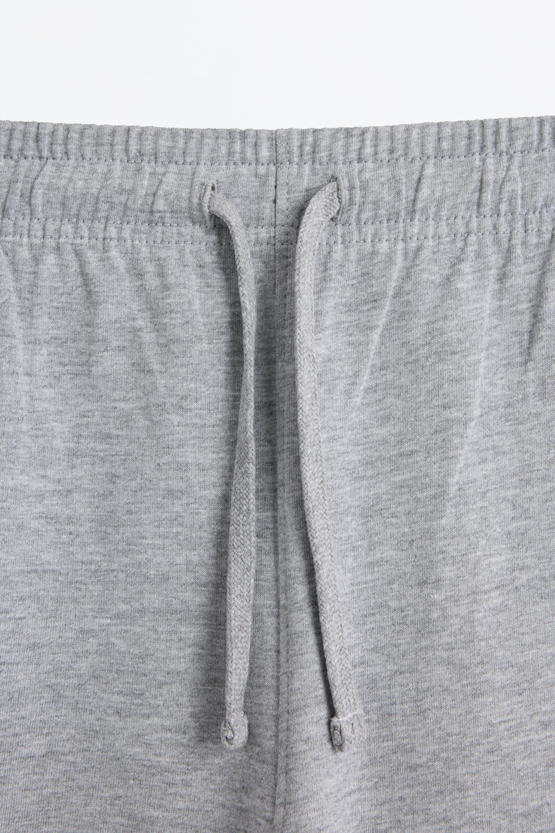 Basic tracksuit Bermuda shorts — GREY MARL