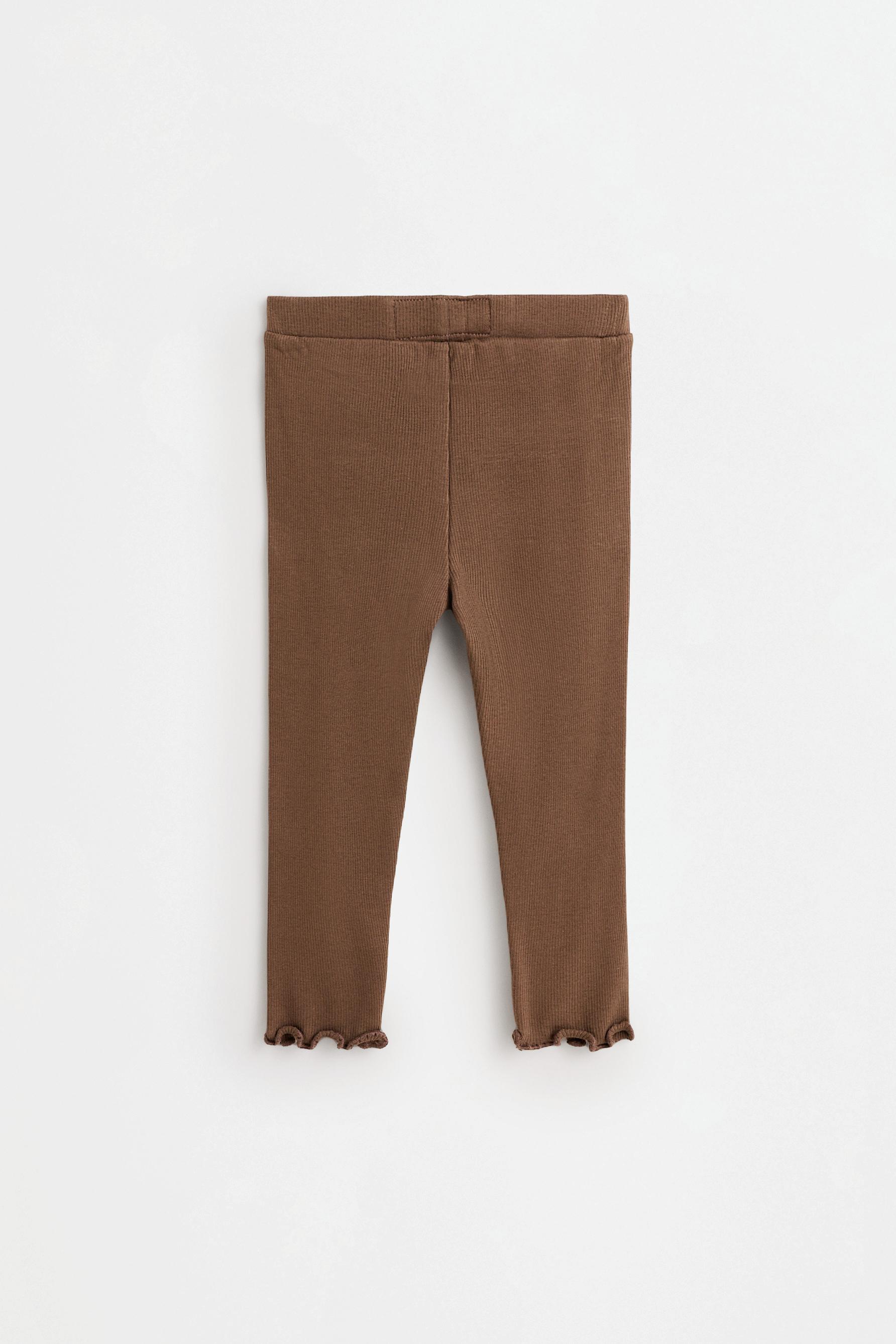Pack of 2 ribbed leggings — POWDER MAUVE