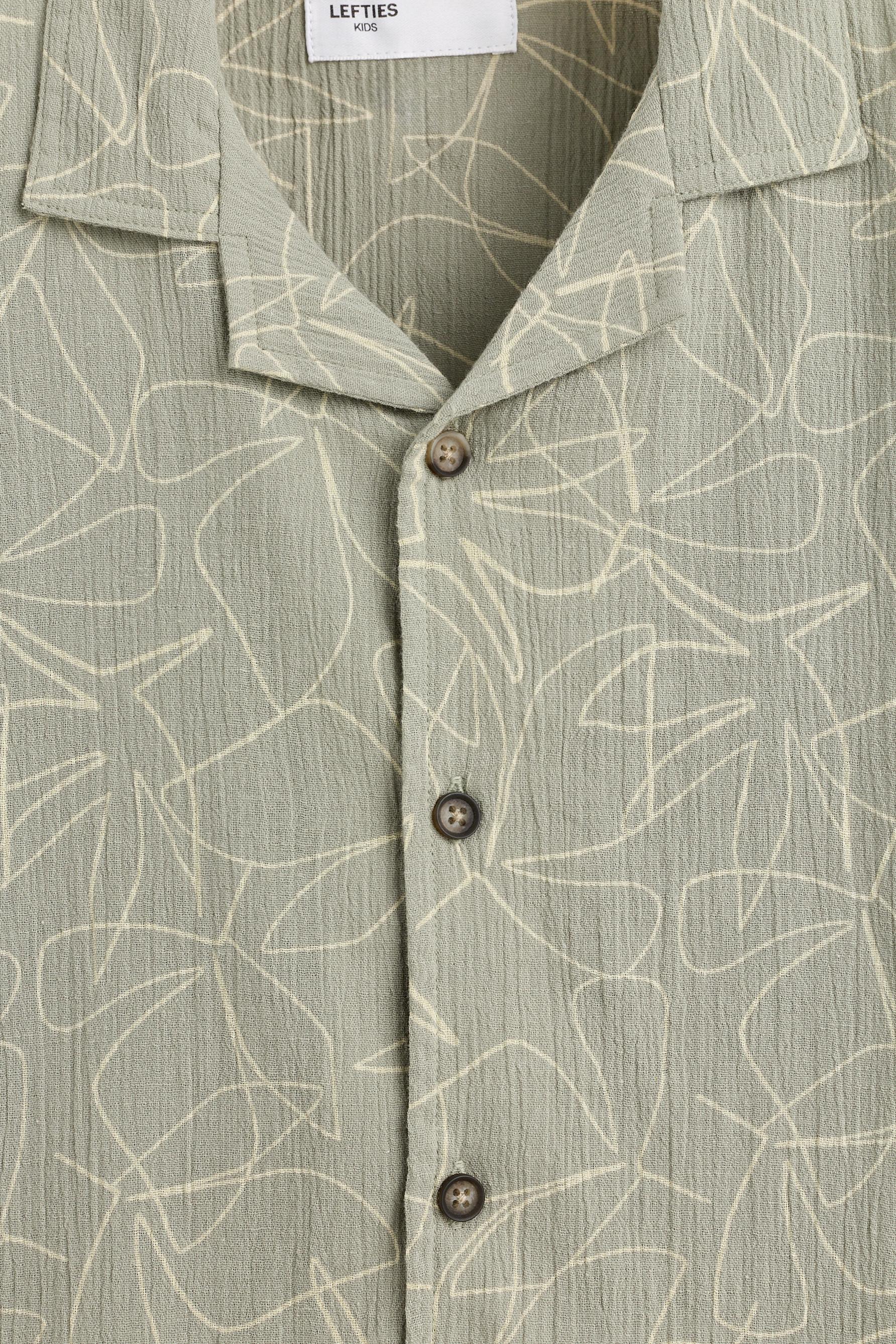 Printed resort shirt — KHAKI