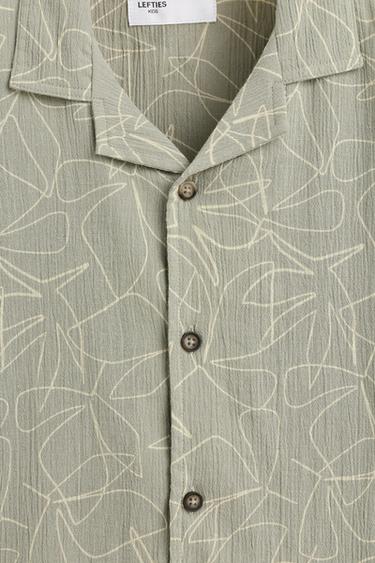 Printed resort shirt — KHAKI 3