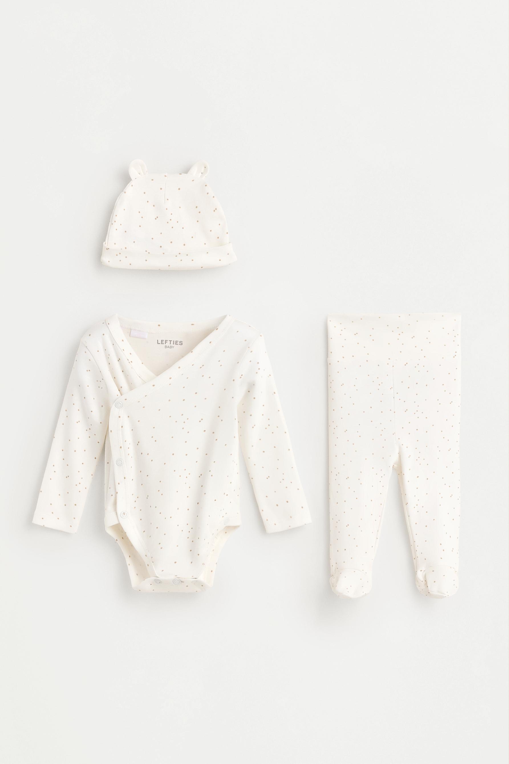 Set body, polaina y gorrito interlock