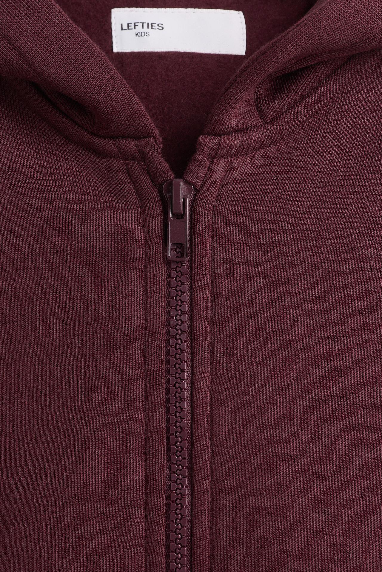 Zip-up hoodie — WINE