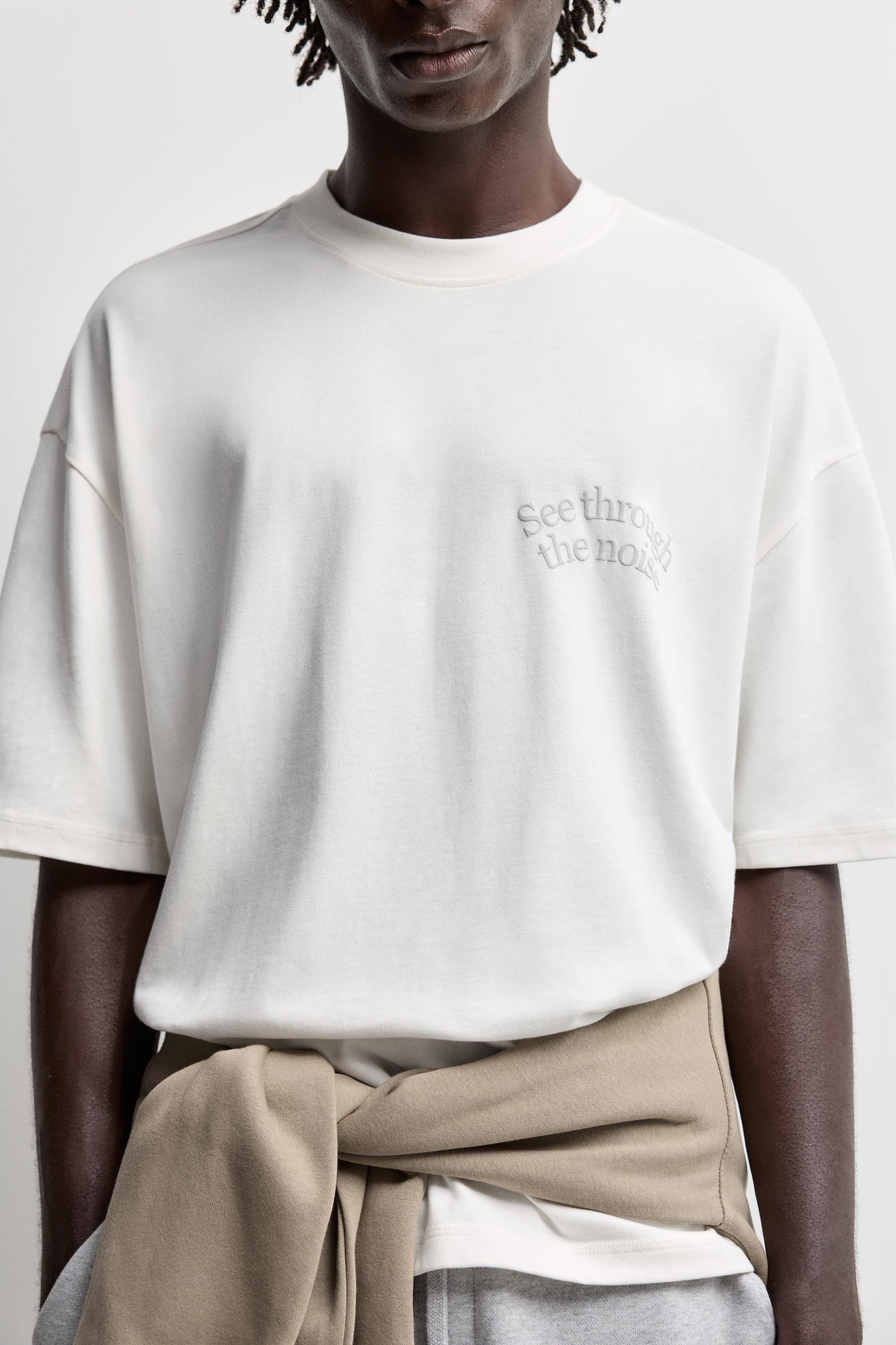 Oversize printed T-shirt — OFF WHITE