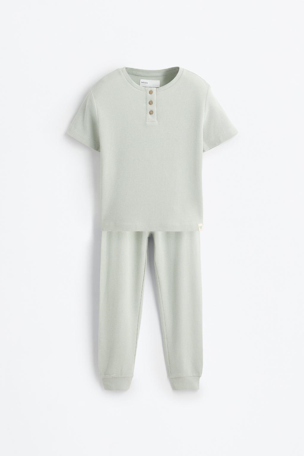 Waffle-knit pyjamas