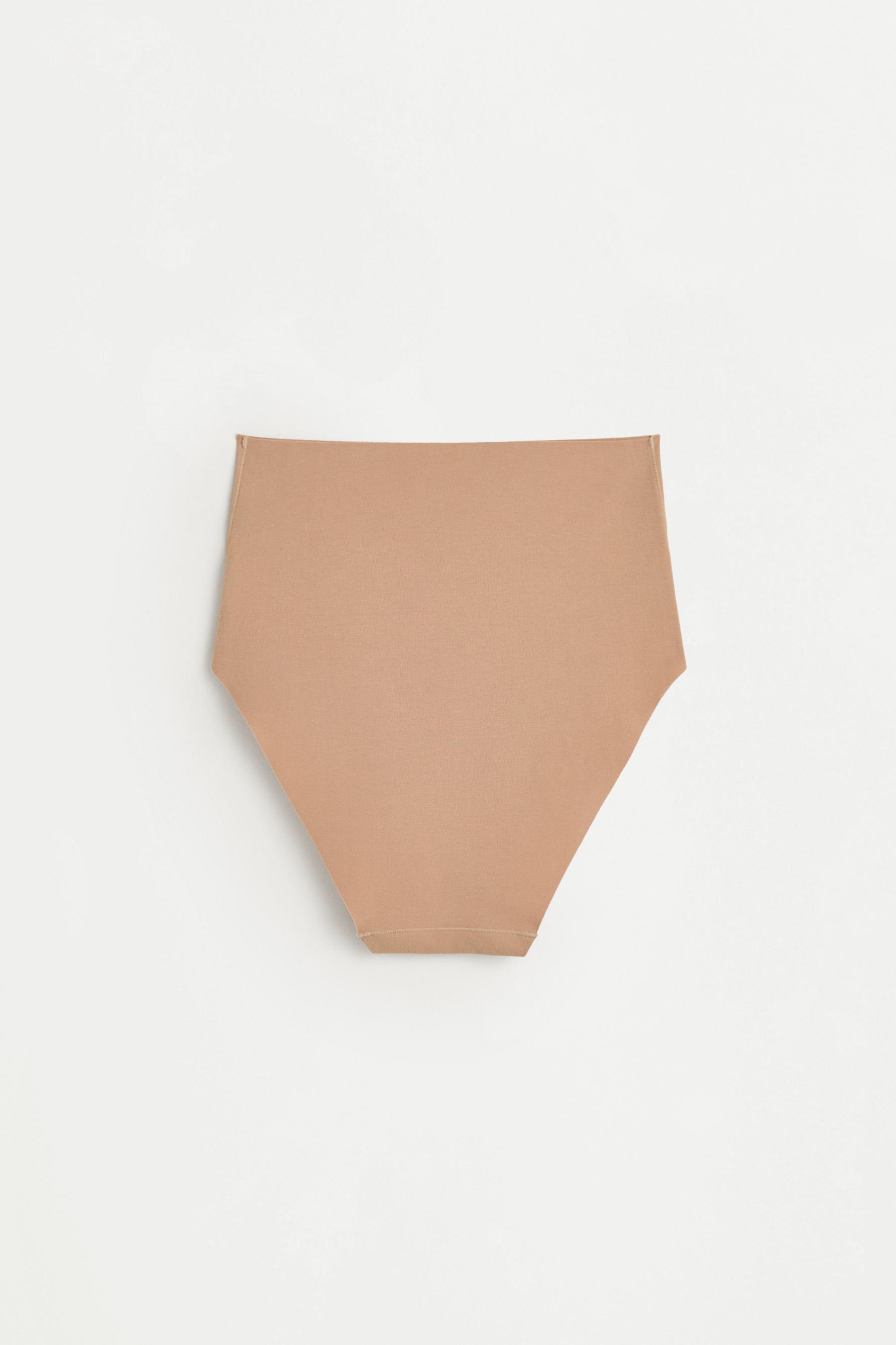 High-waist shaper briefs — ECRU