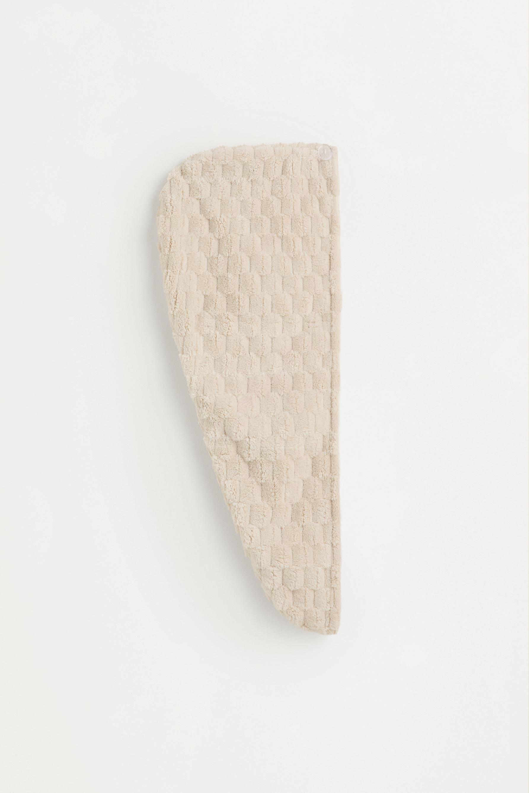Hair towel turban — BEIGE