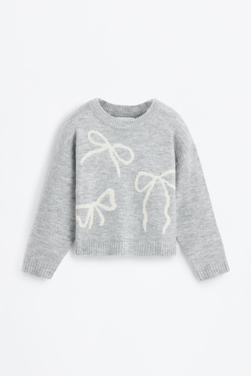 Patterned knit sweater