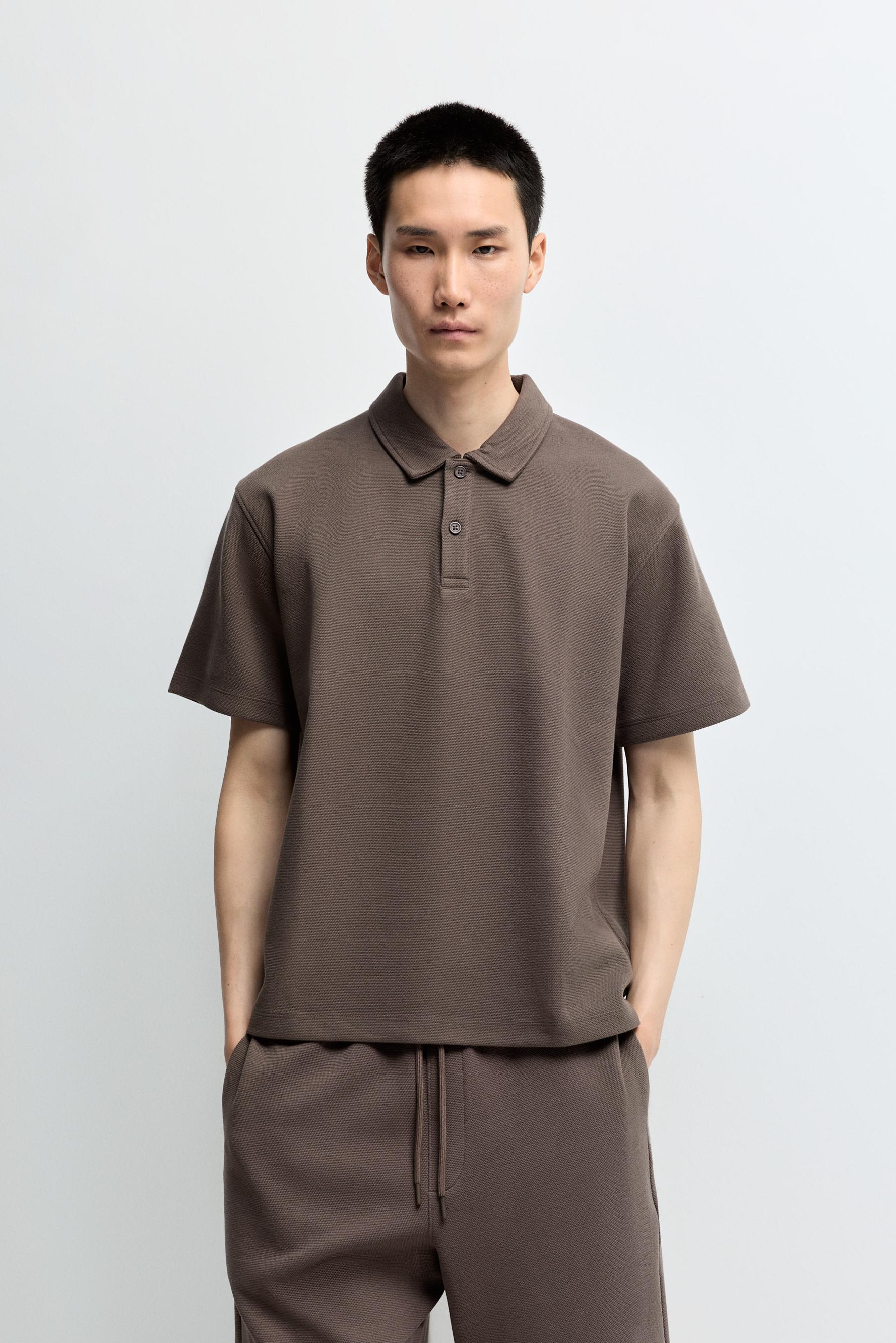 Polo interlock textura