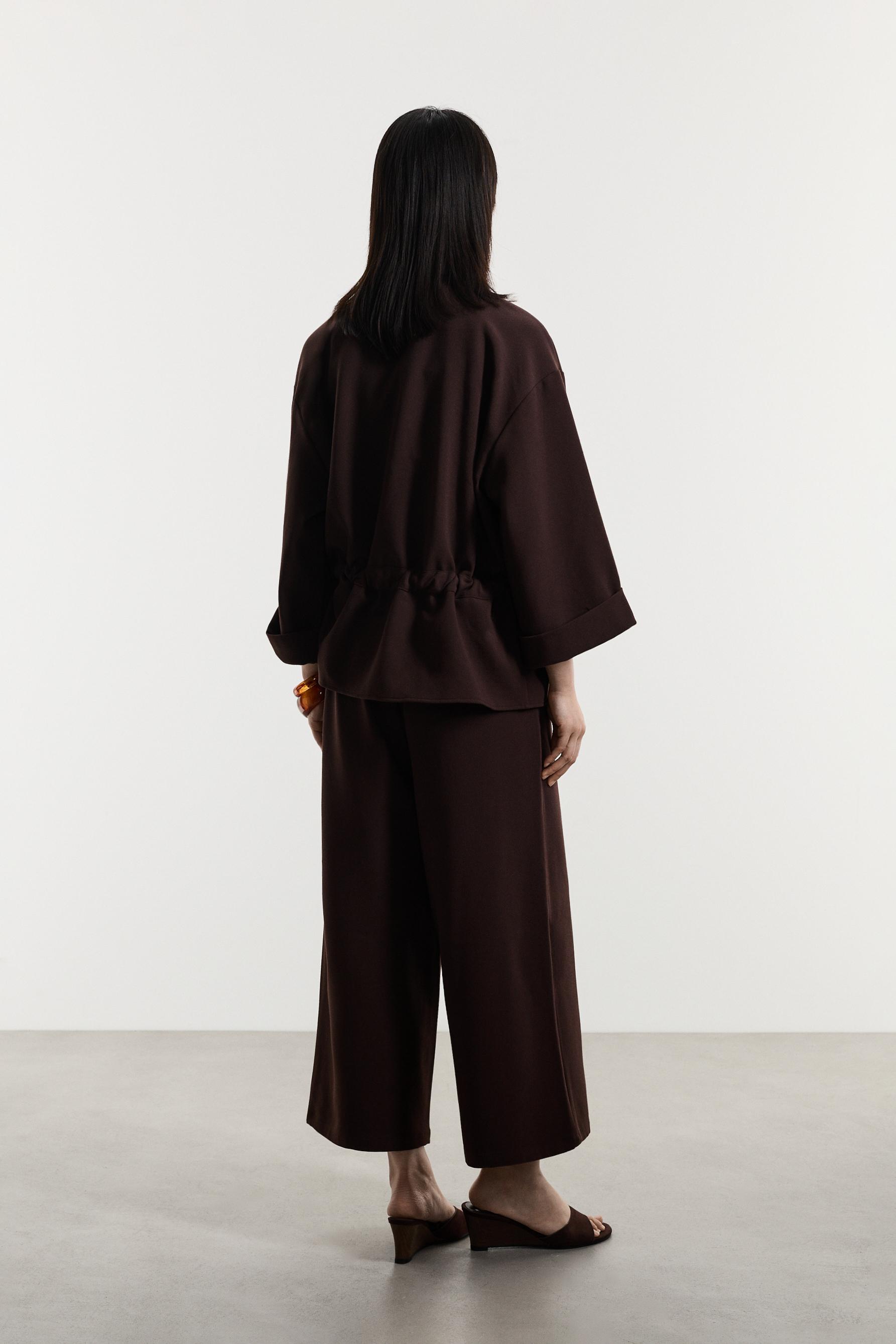 Culotte joggers — DARK BROWN