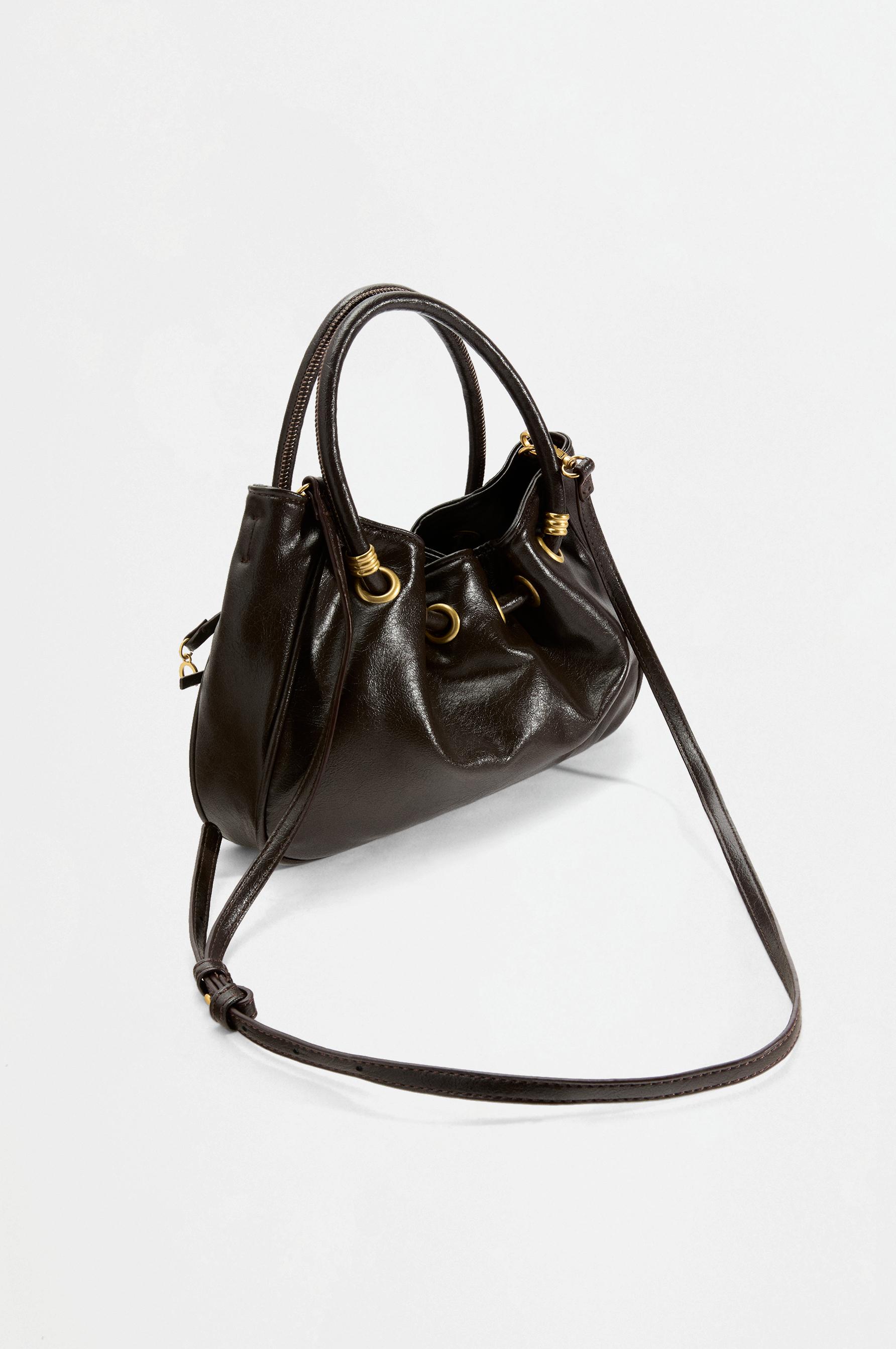 Mini bucket bag — BROWN
