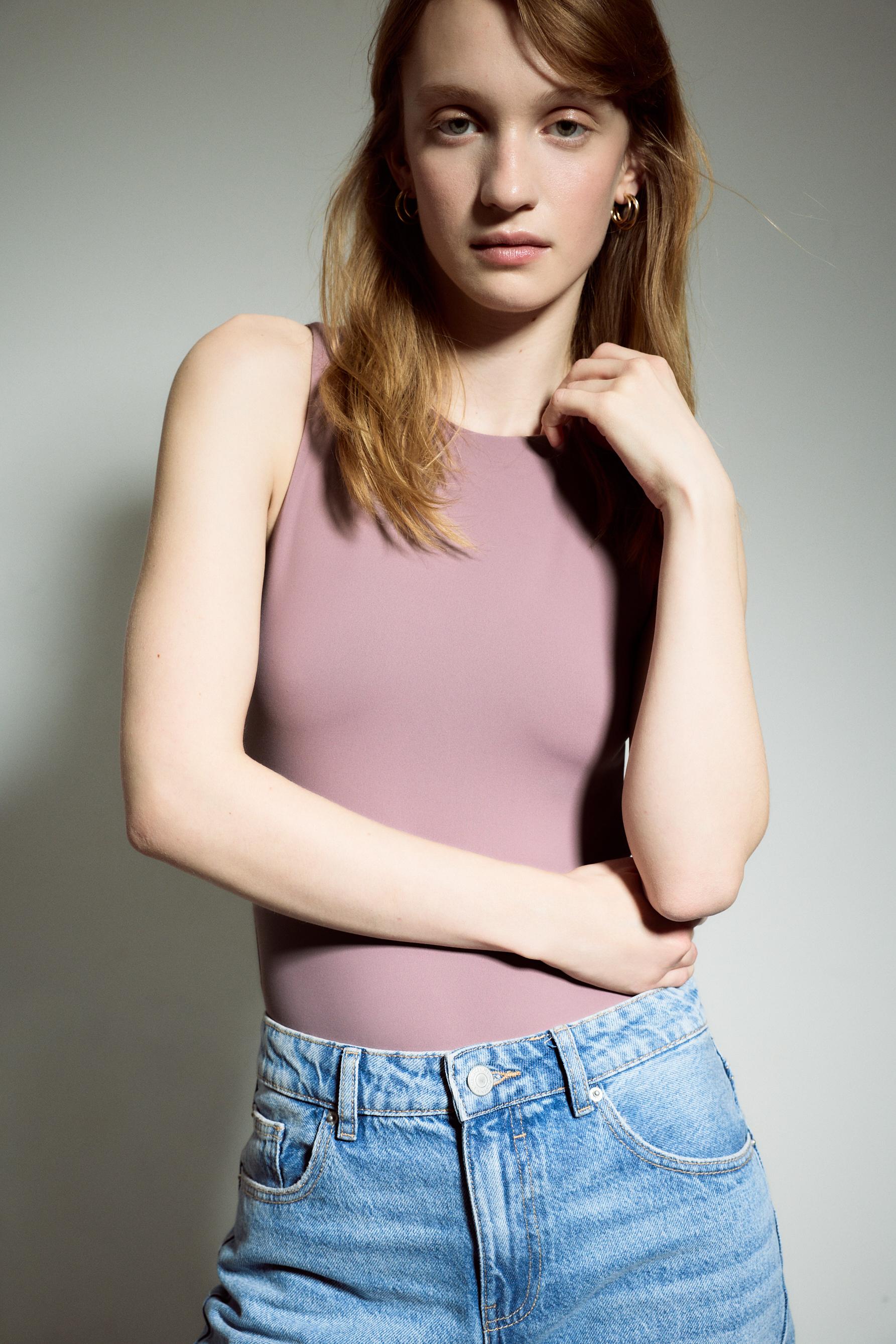 Body poliamida manga sisa