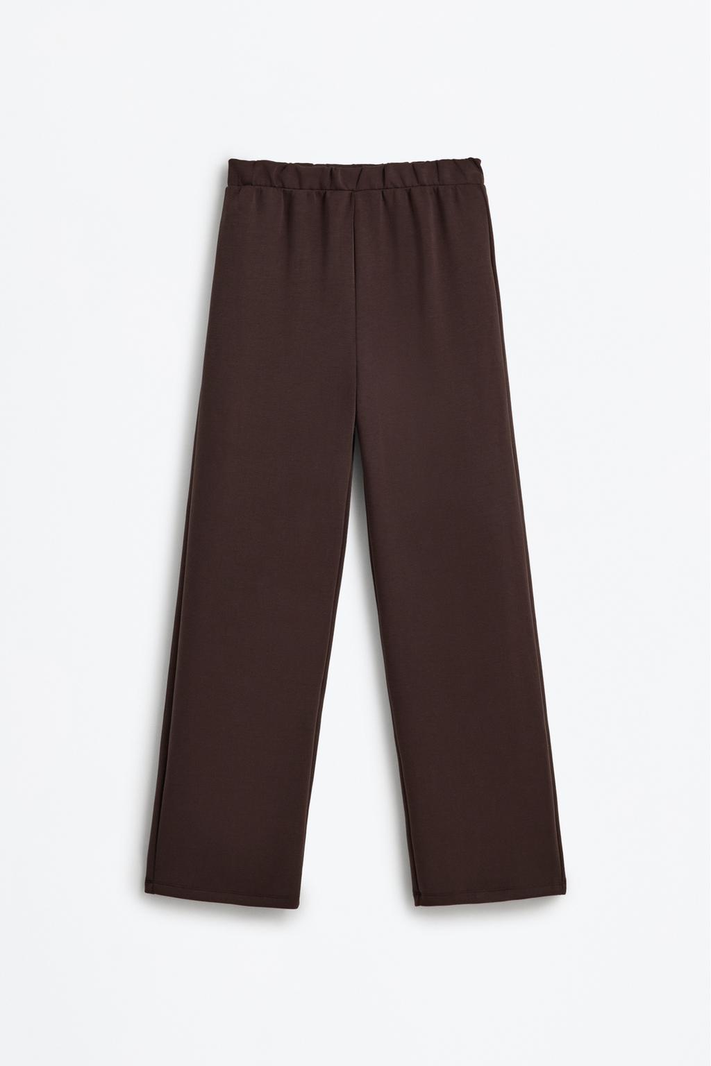 Pantalón deportivo fluido recto