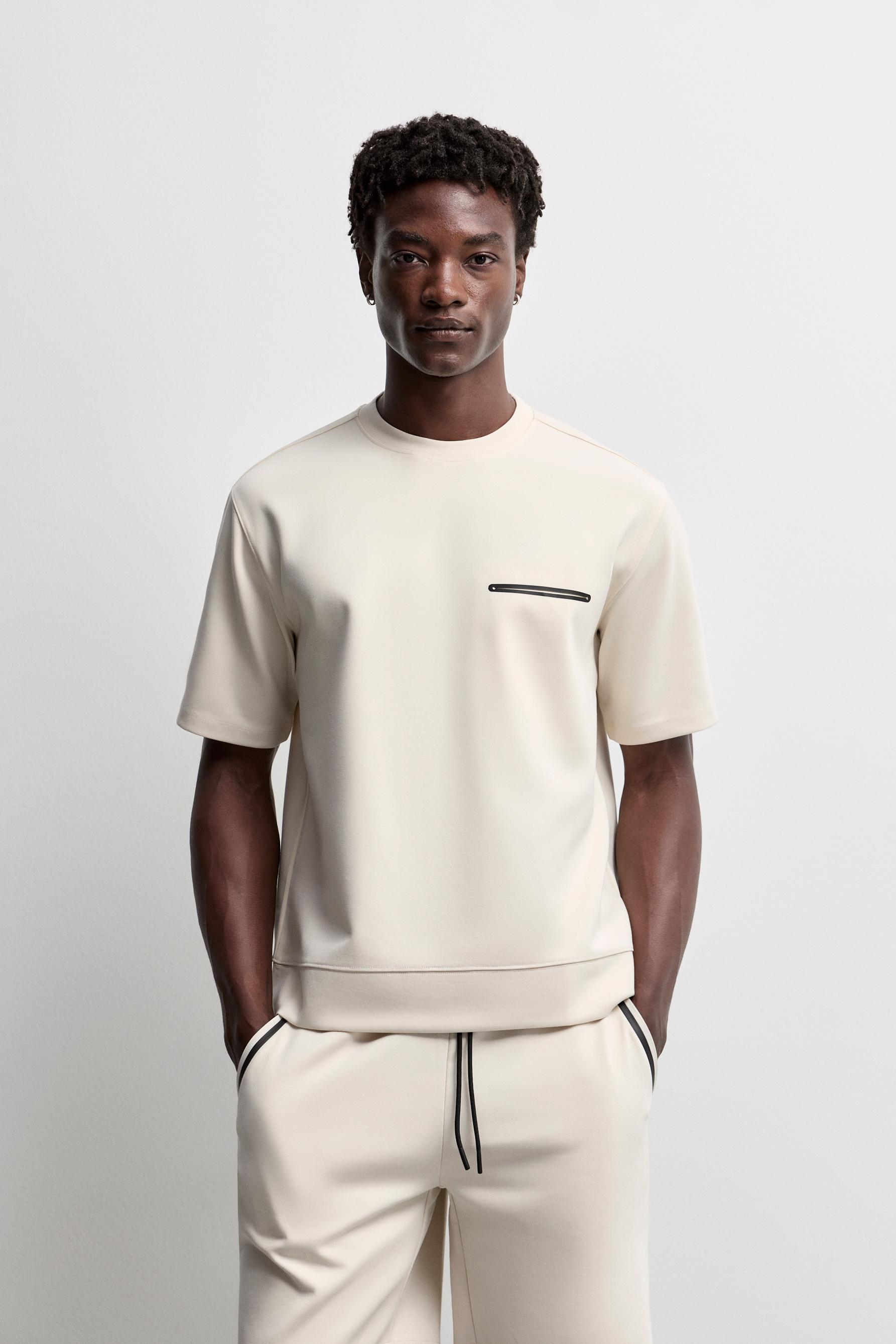 Interlock Sports T-shirt — PALE SAND