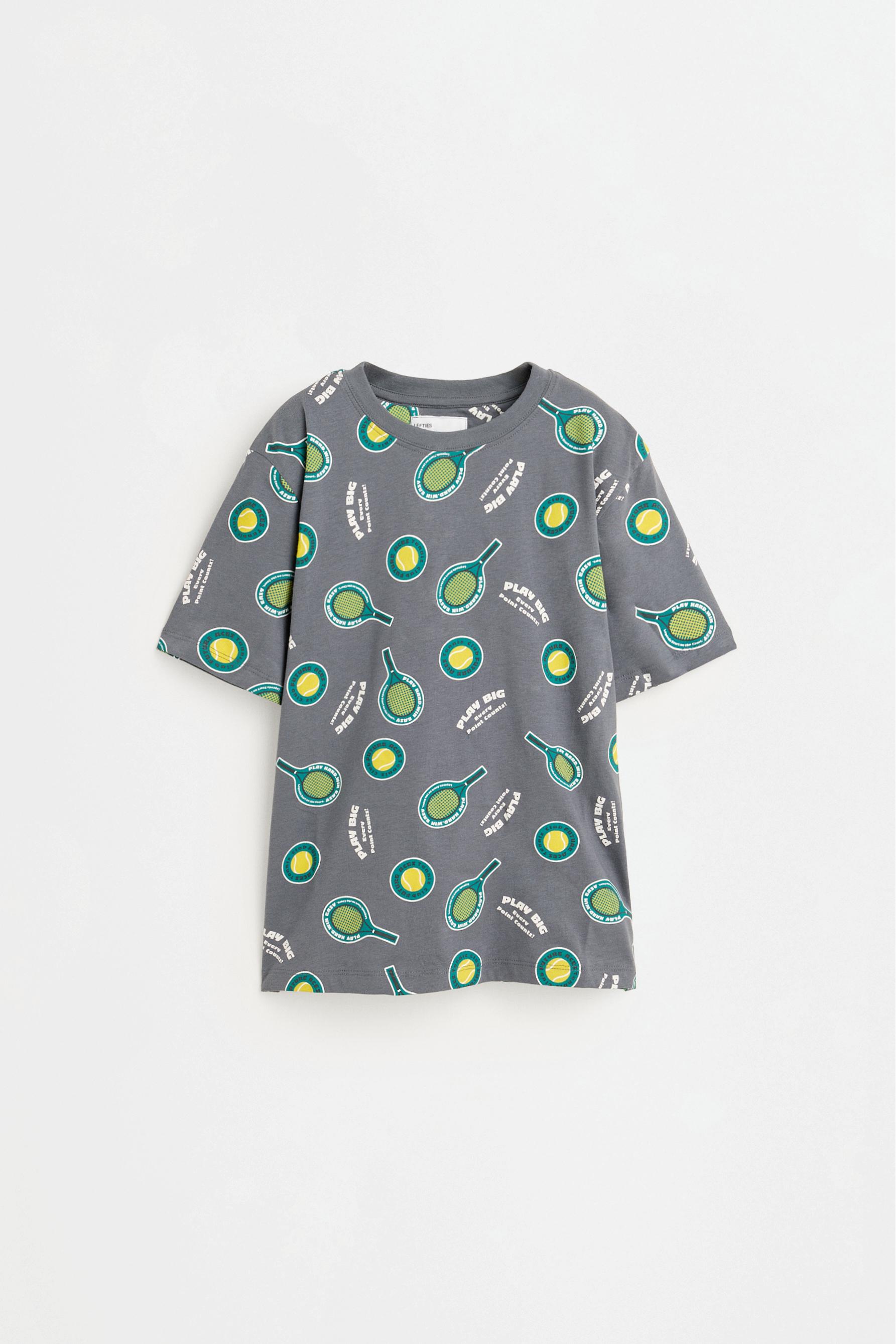 Short printed pyjamas — GREY MARL