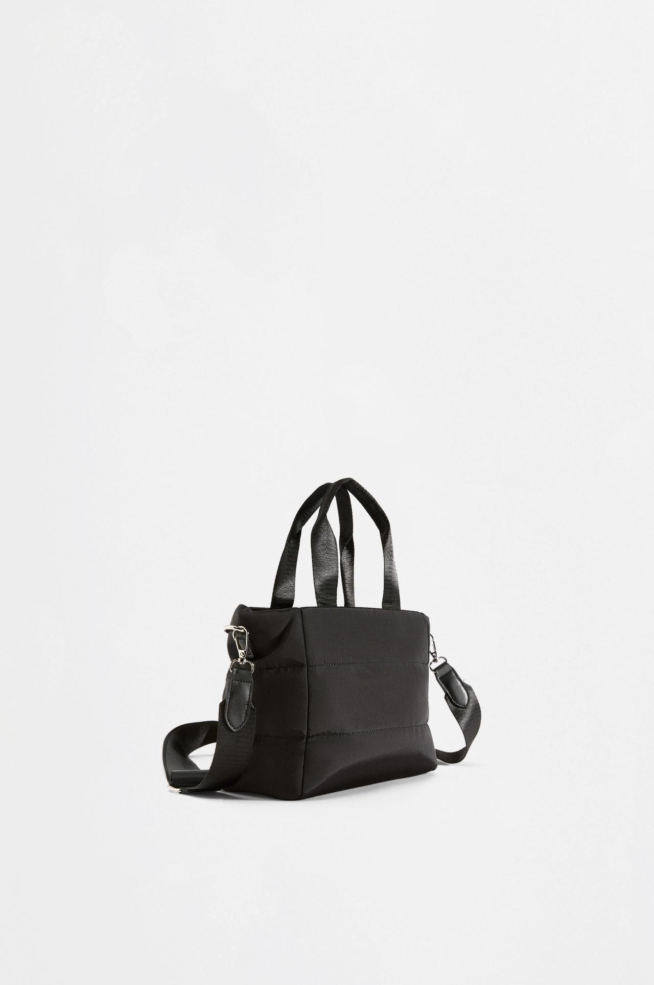 Quilted crossbody bag — BLACK